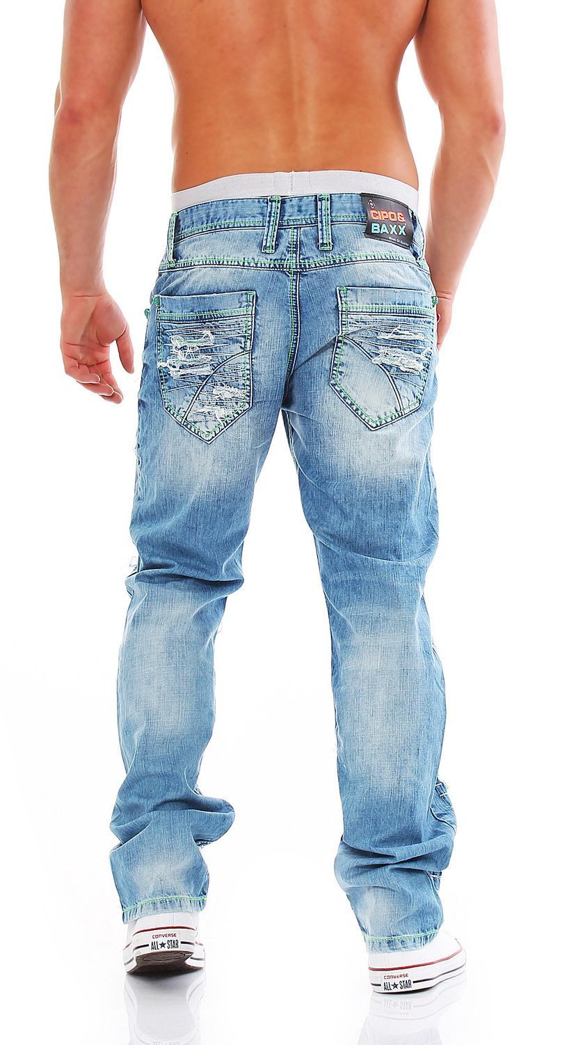 Cipo & Baxx Regular-fit-Jeans Cipo & Baxx CD-610 Regular Fit Herren Jeans – W40/L30 – Bild 3 von 3