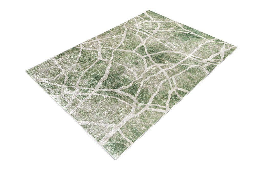 riess-ambiente Designteppich JUNGLE 230x160cm grün beige · Kurzflor-Teppich im Urban-Jungle Design, rechteckig, Höhe: 8 mm, Wohnzimmer · Indoor · pflegeleicht · Grafikmuster · Schlafzimmer