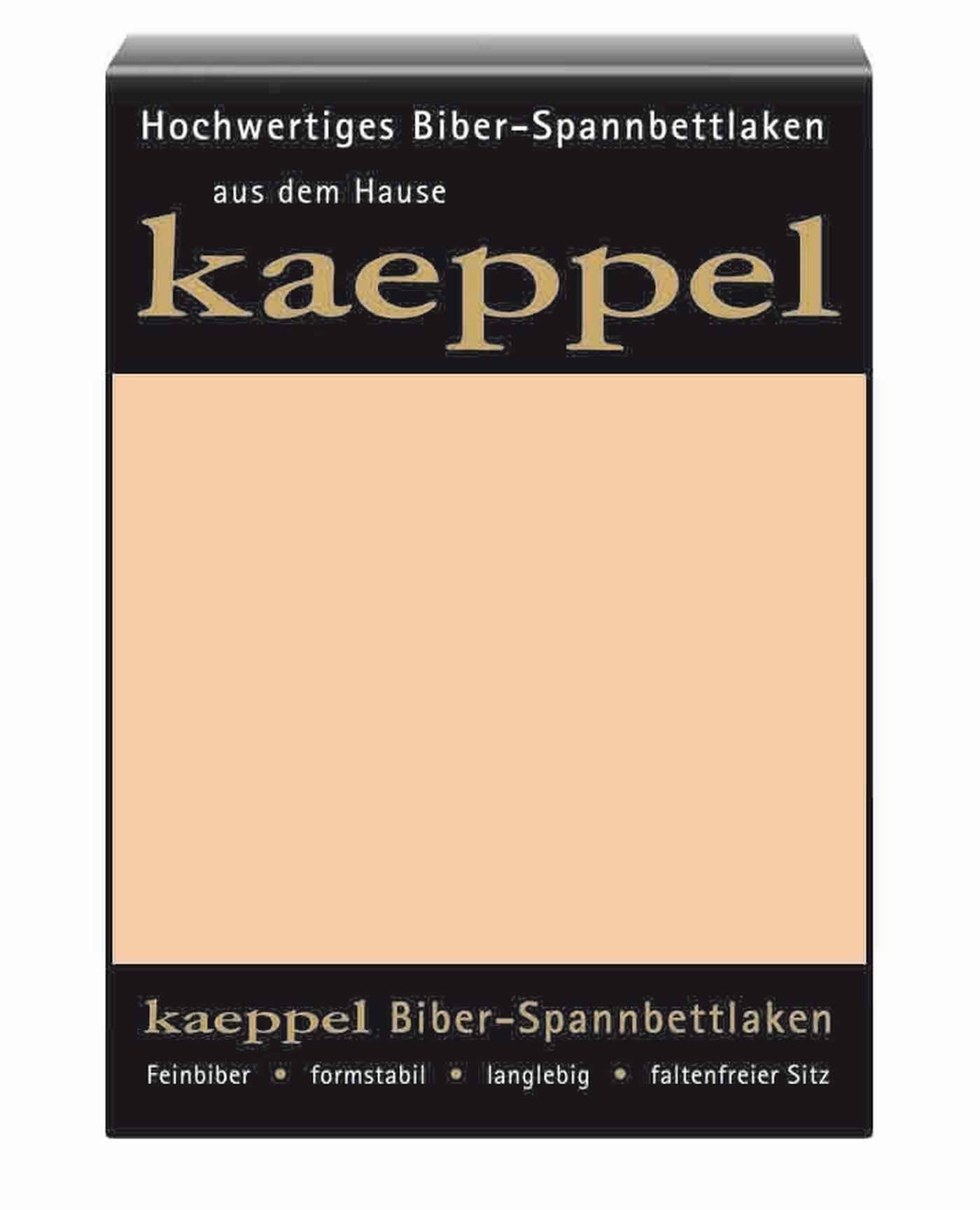 Kaeppel Spannbettlaken Kaeppel Biber Spannbettlaken - 90x200 cm - 200x200, Biber, Gummizug: rundum, (1 Stück)