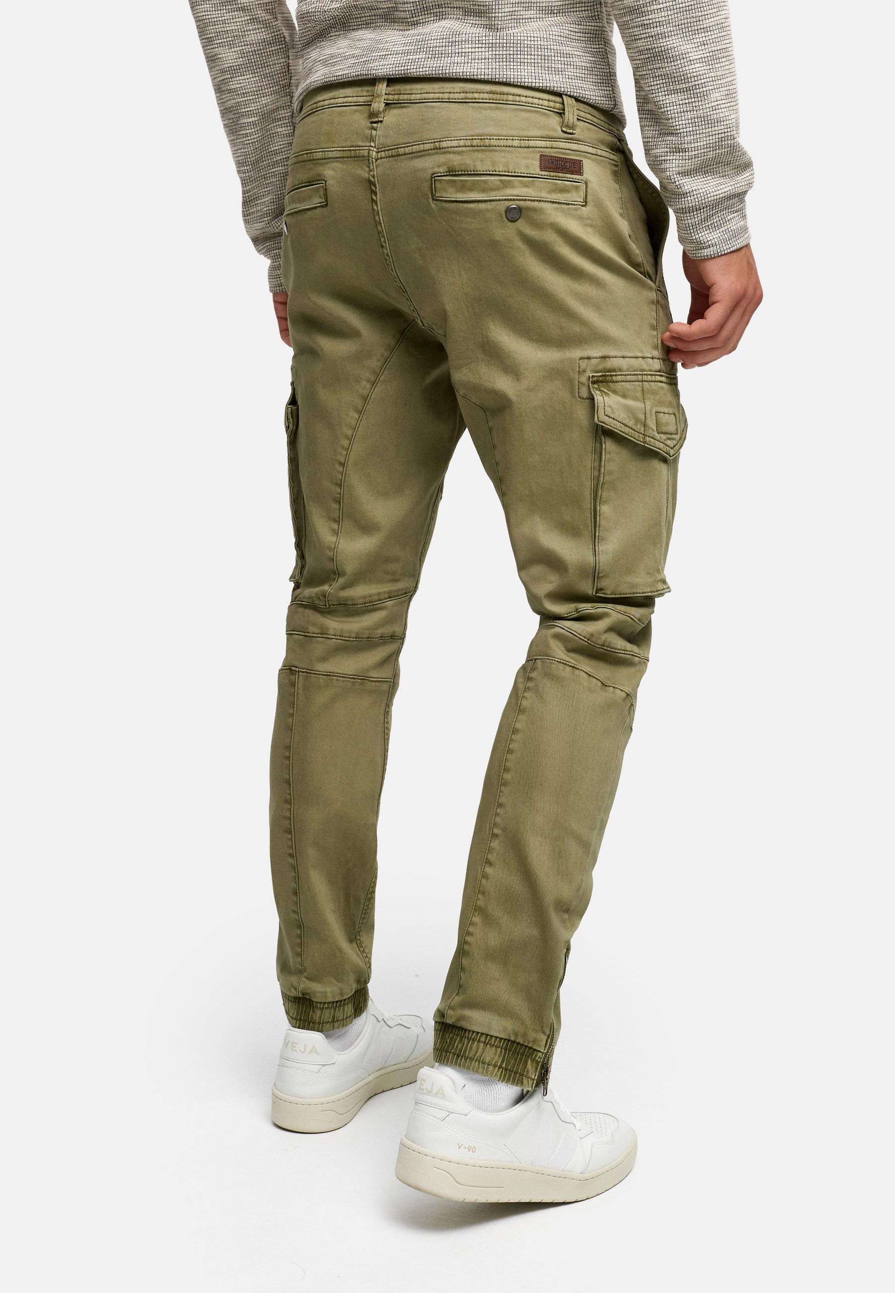 Indicode Cargohose Herren Alex Cargo Hose Herrenhose mit 6 praktischen Taschen