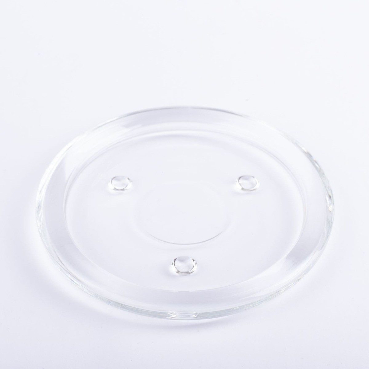 INNA-Glas Glasuntersetzer Runder Kerzenuntersetzer VINCENTIA aus Glas, klar, Ø14 cm – Bild 2 von 5