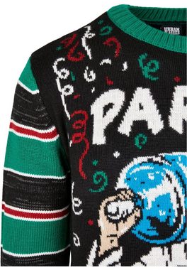 URBAN CLASSICS Rundhalspullover Urban Classics Herren Savior Christmas Sweater (1-tlg)