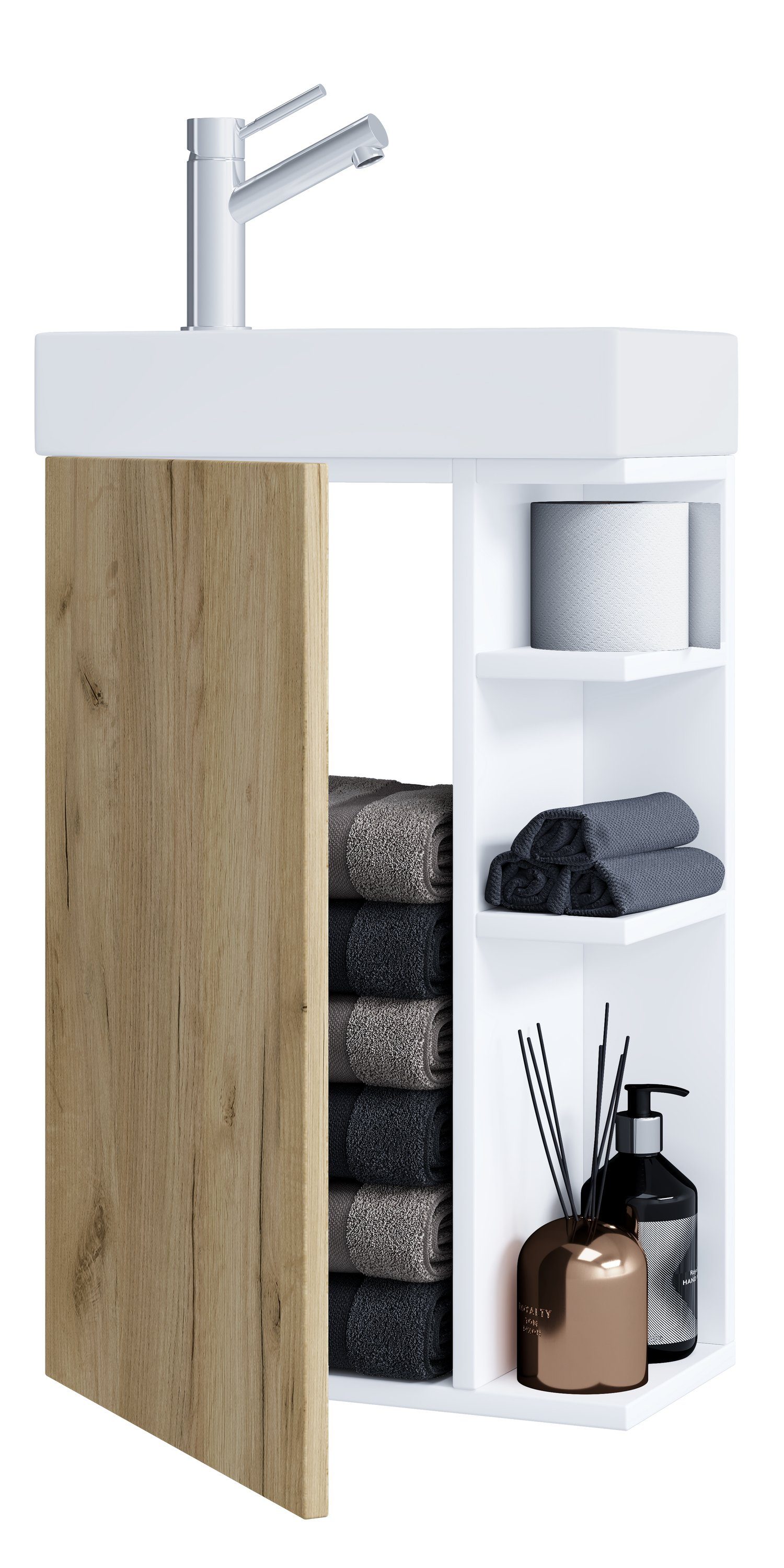 VCM Waschtisch 2-tlg Gäste WC Waschplatz Bad Waschtisch Lumia günstig online kaufen