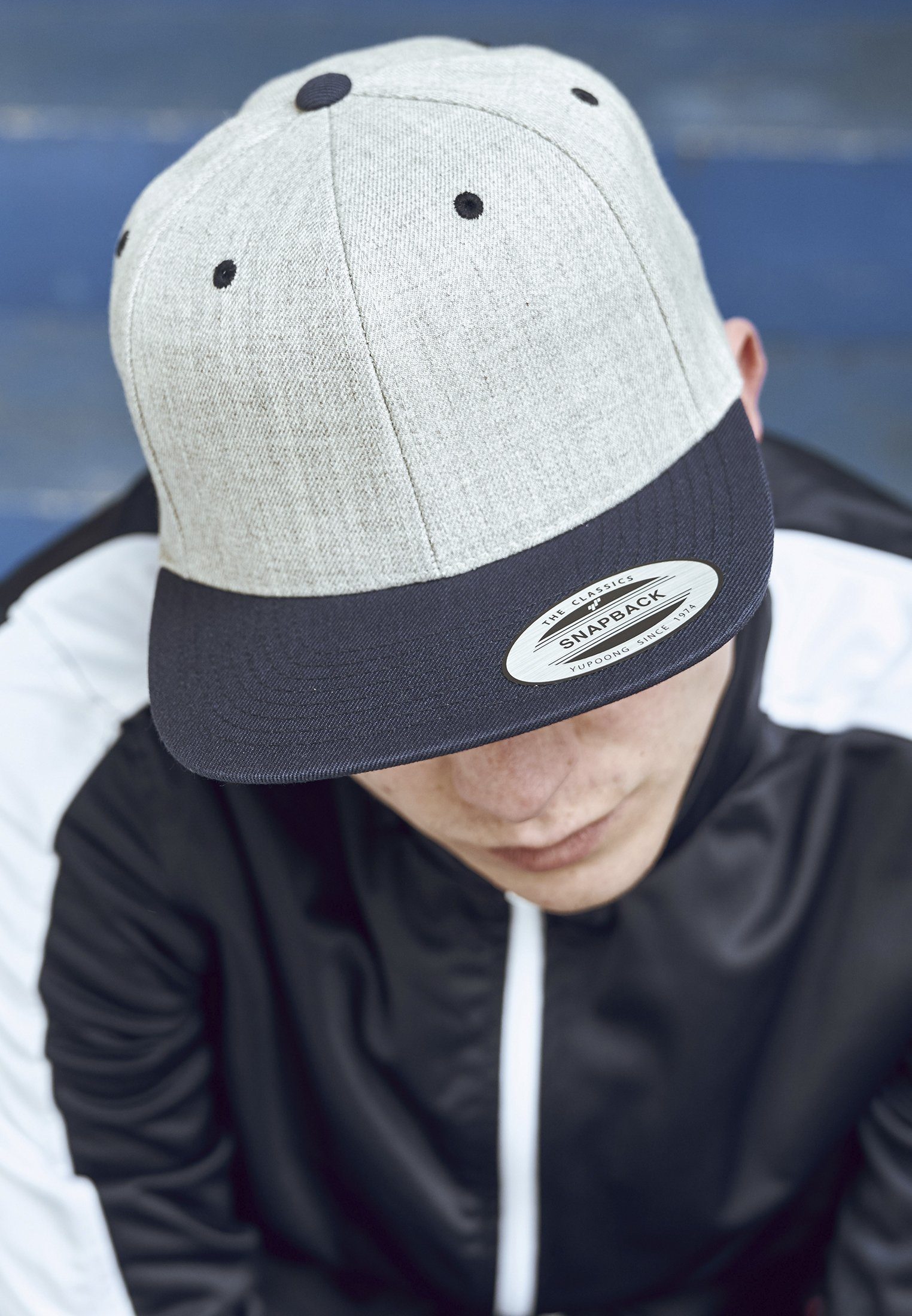 Flexfit Flex Cap Snapback Classic Snapback heathergrey/navy 2-Tone