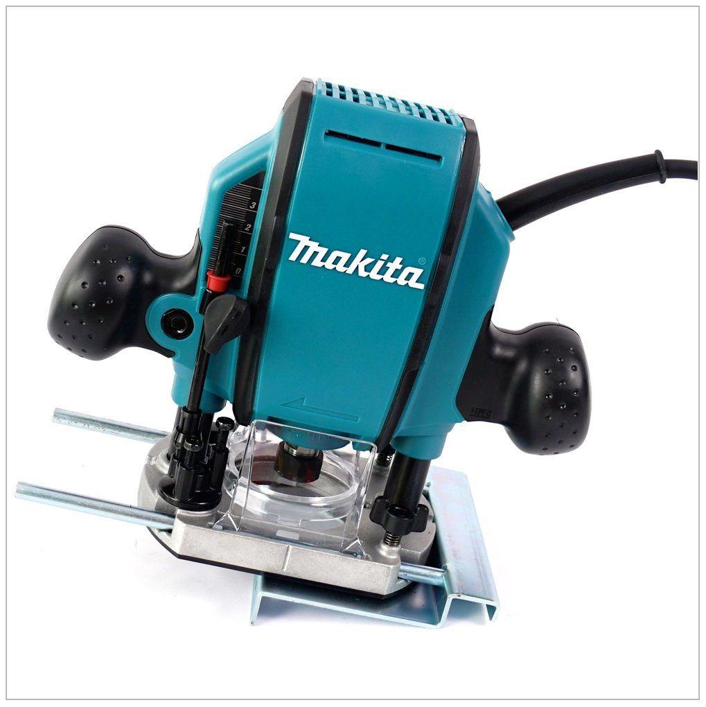 Makita Oberfräse RP 0900 J - 900 Watt Oberfräse 8 mm im MAKPAC Systemkoffer