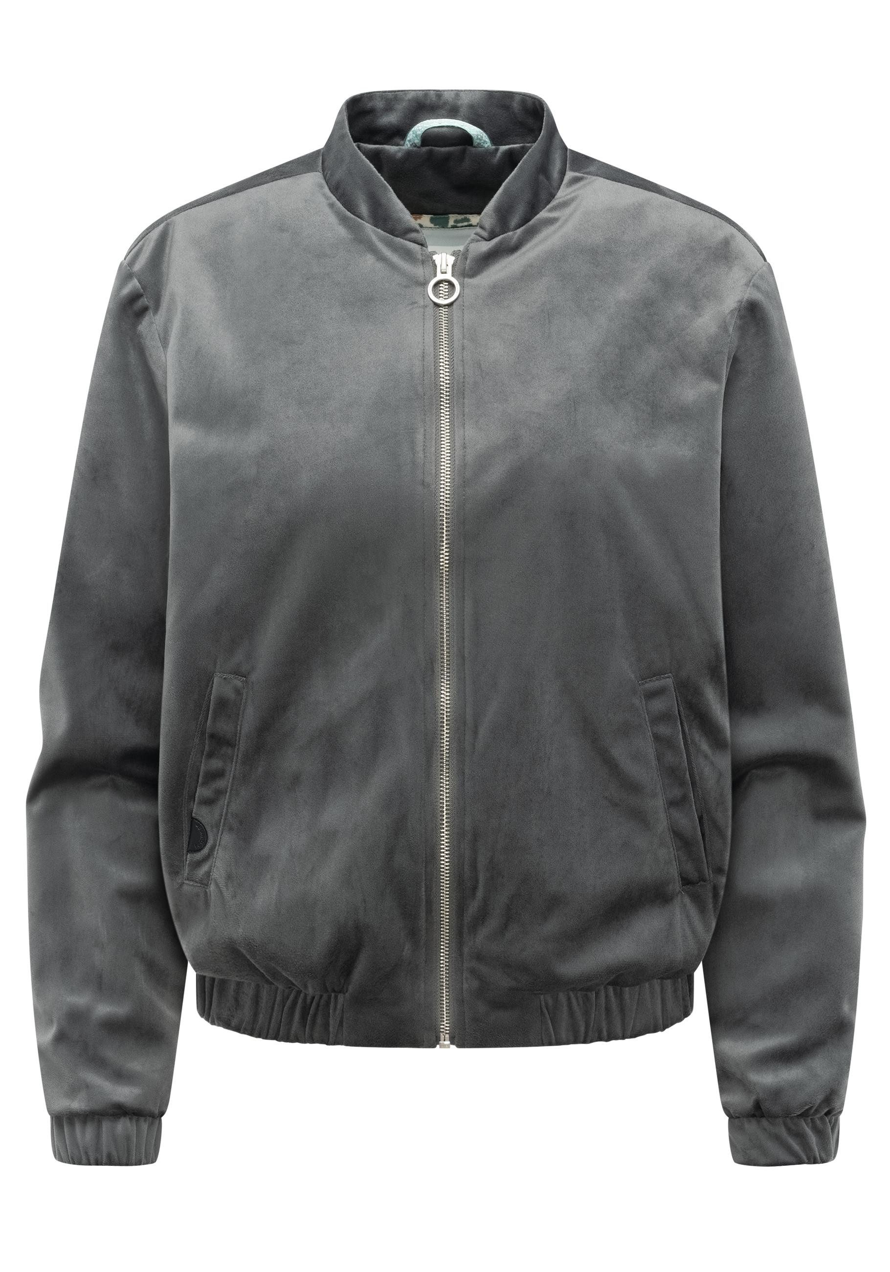 Ragwear Bomberjacke Velvetie Modische Blousonjacke aus kuscheligem Samt