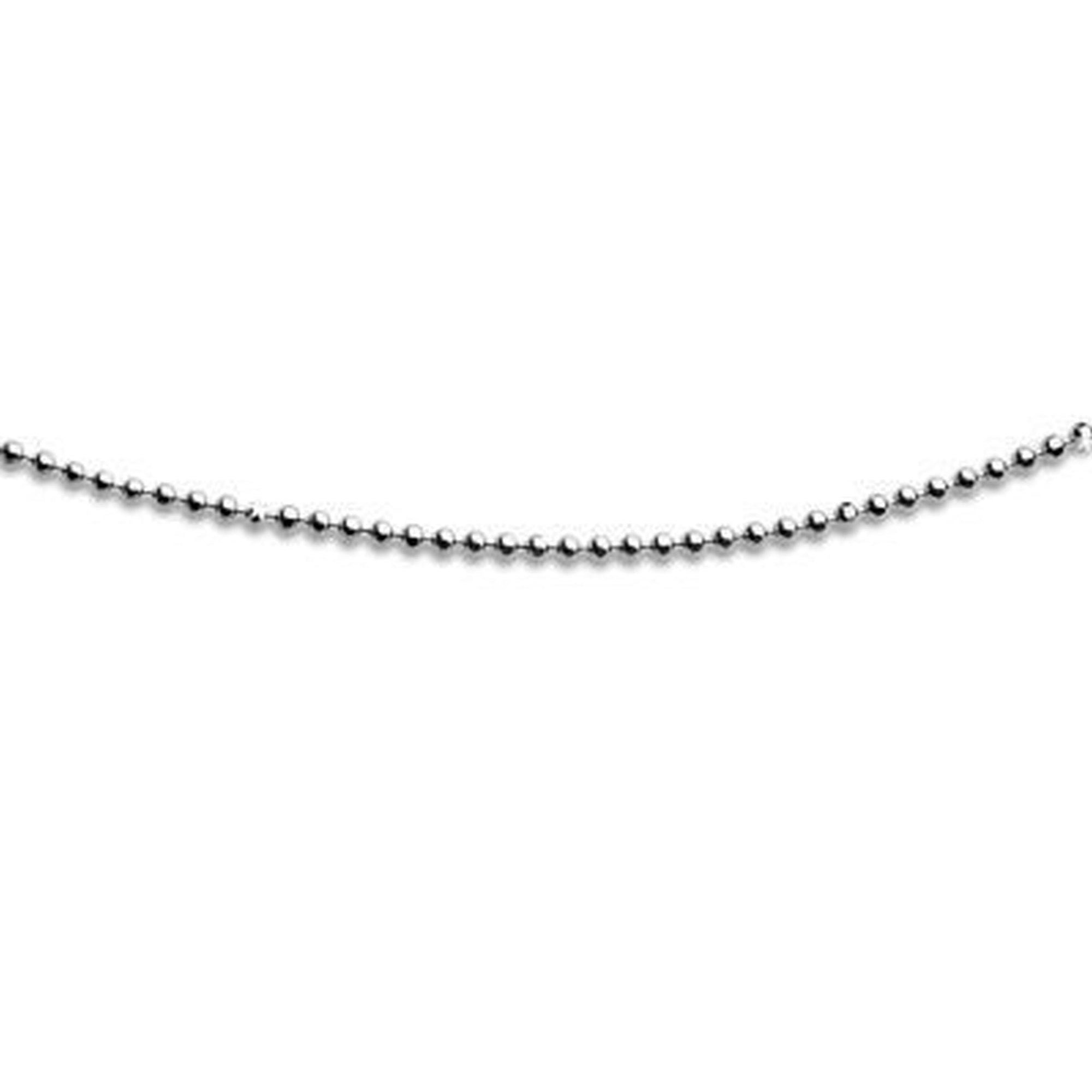 DUR Kette ohne Anhänger DUR Schmuck: Kette "Kugel, dünn geschliffen" 925er Silber K2463