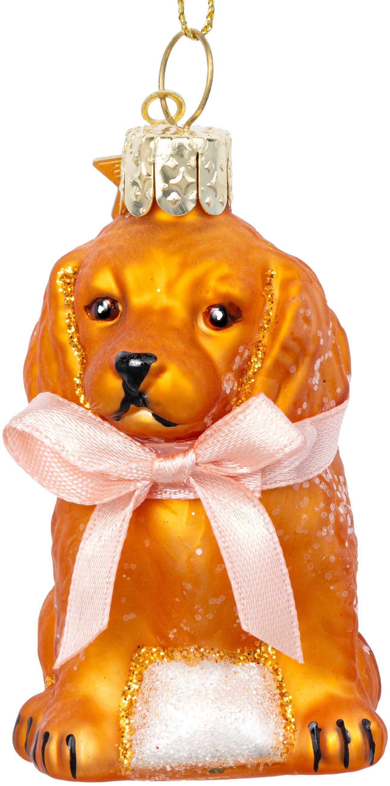 Christbaumschmuck BS589 Labradoodle Baby Glas Ornament Weihnachtsbaum Anhänger