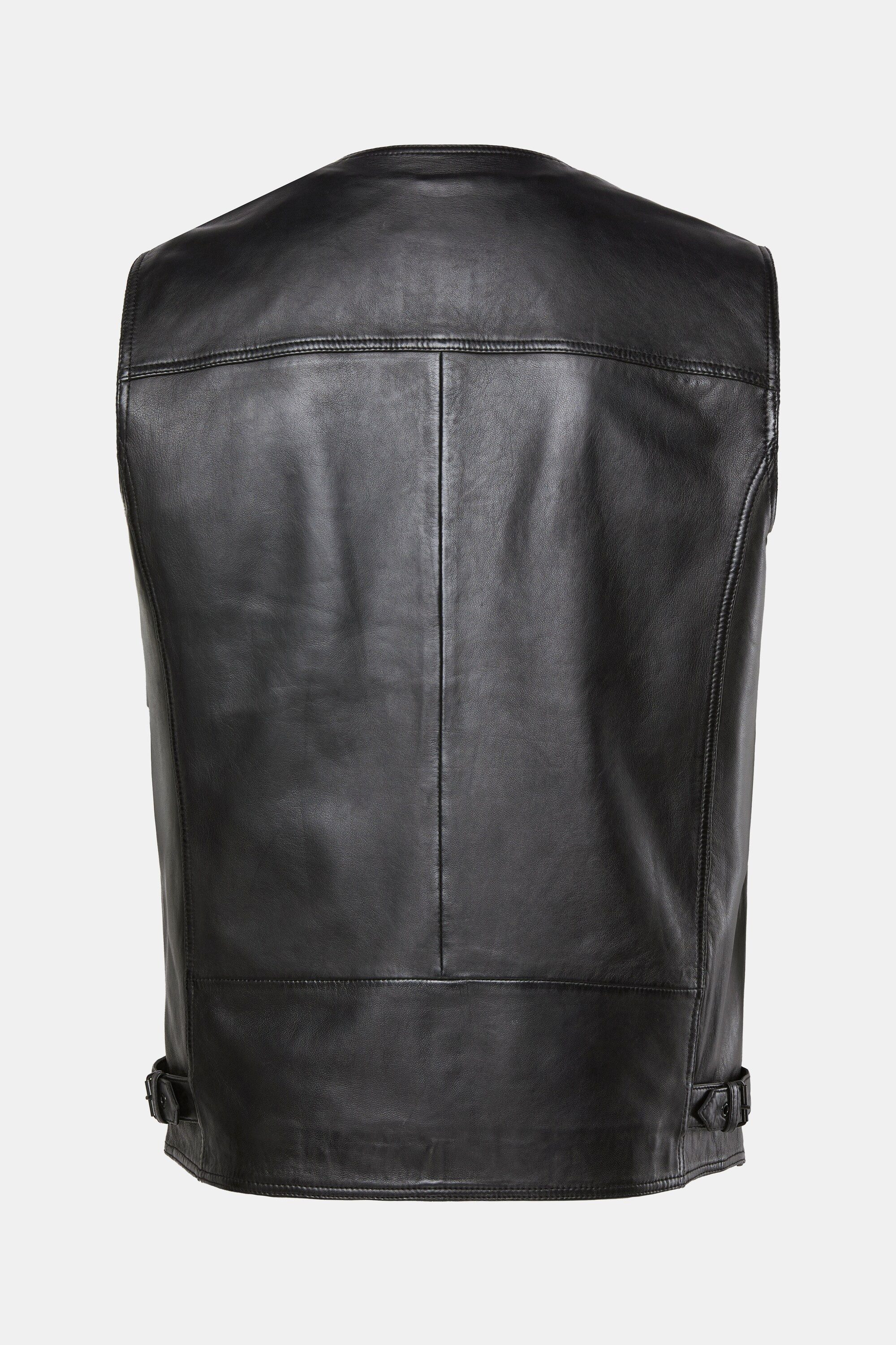 JP1880 Steppweste Leder-Weste Leder Lammnappa 2 Taschen bis 7 XL – Bild 4 von 4