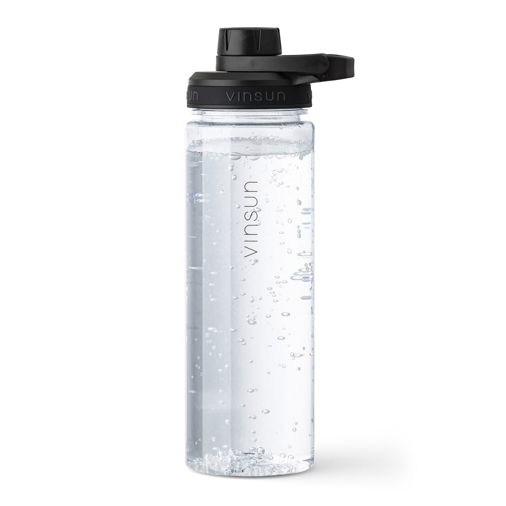 Vinsun Trinkflasche Sportflasche 750ml - Wasserflasche BPA frei & Kohlensäure geeignet, Auslaufsicher, bruchsicher, wiederverwendbar, leicht, Tritan Flasche
