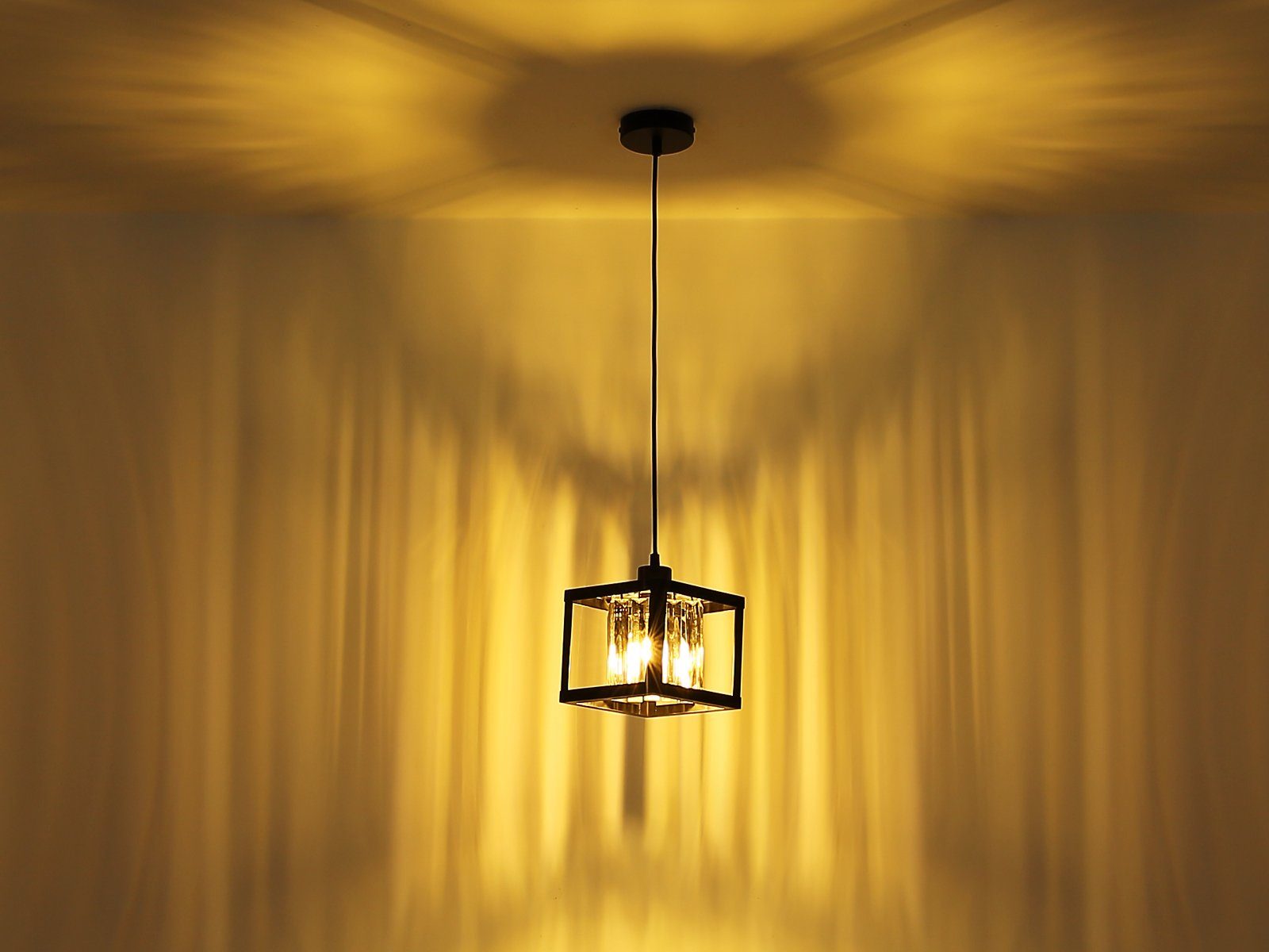 GLOBO LIGHTING LED Pendelleuchte, LED wechselbar, warmweiß, Designer-lampen klein-e hängend über-n Esstisch & neben Bett, Ø17cm