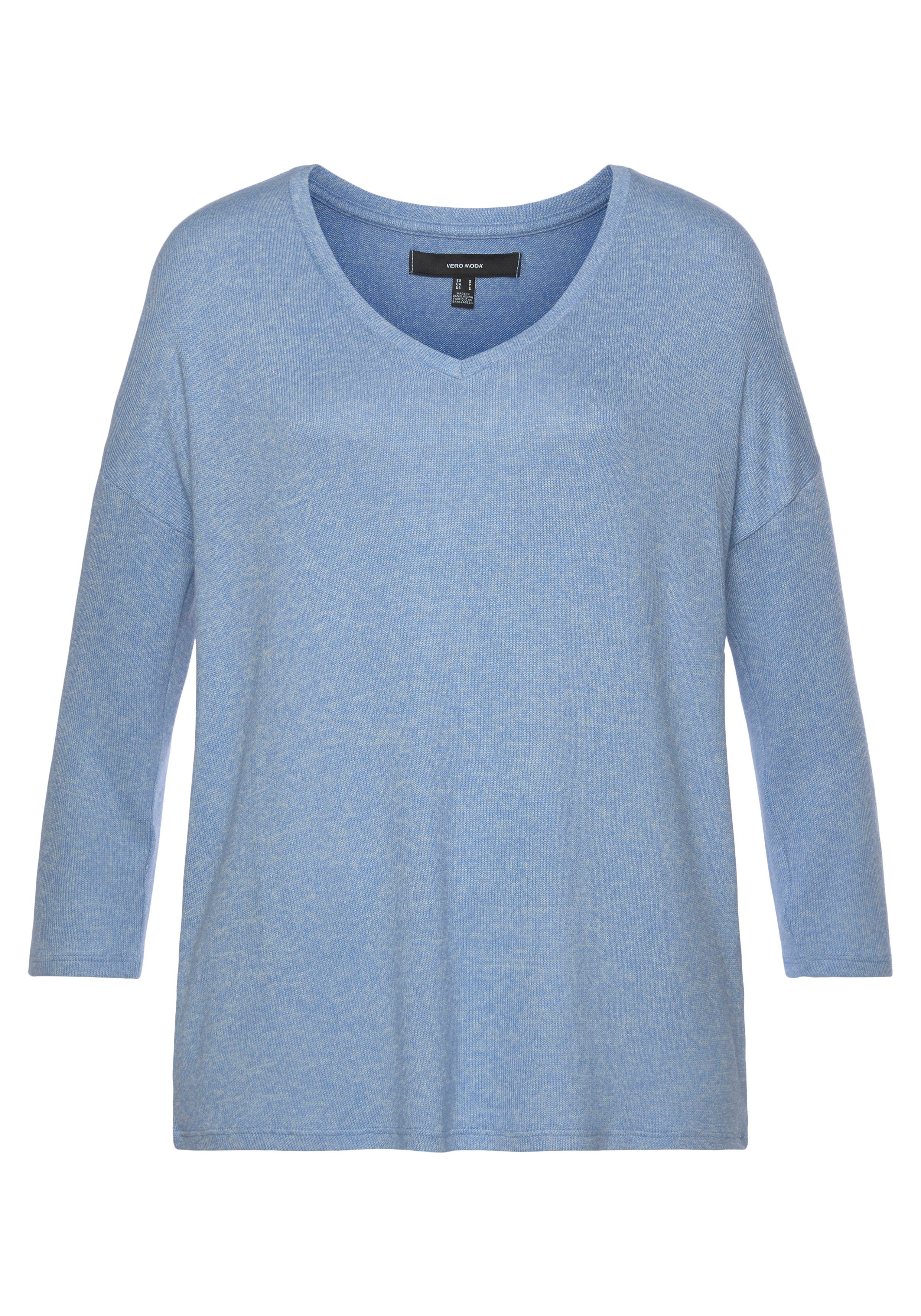 Vero Moda V Ausschnitt Pullover Vmbrianna 3 4 V Neck Blouse Online Kaufen Otto