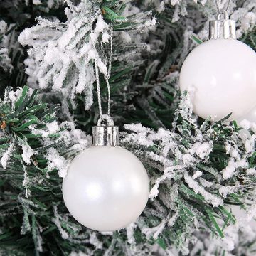 GelldG Weihnachtsbaumkugel Weihnachtskugeln Set 24 Stücke 4CM Christbaumkugeln Ornamente