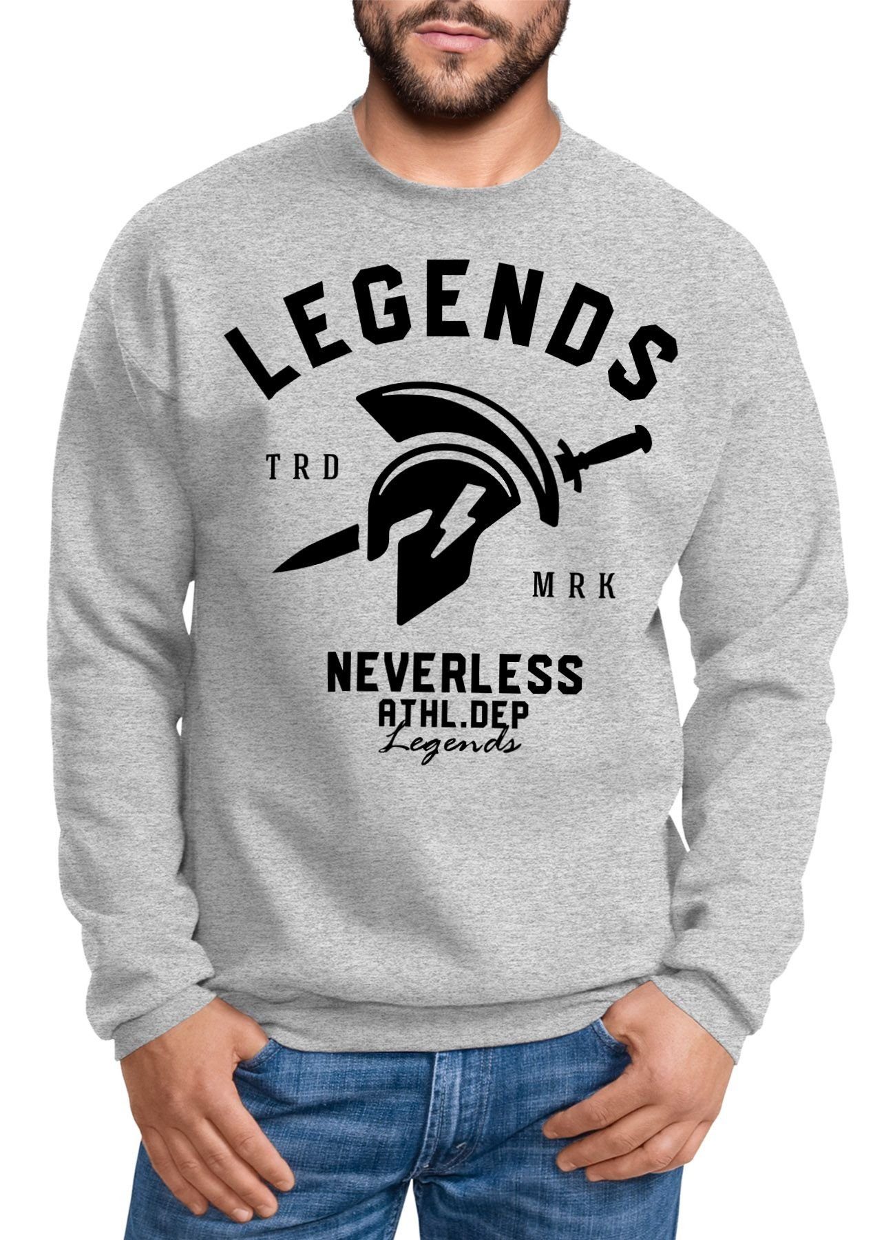 Sweatshirt Cooles Herren T-Shirt Legends Sparta Gladiator Gym Athletics Sport Fitness Neverless®