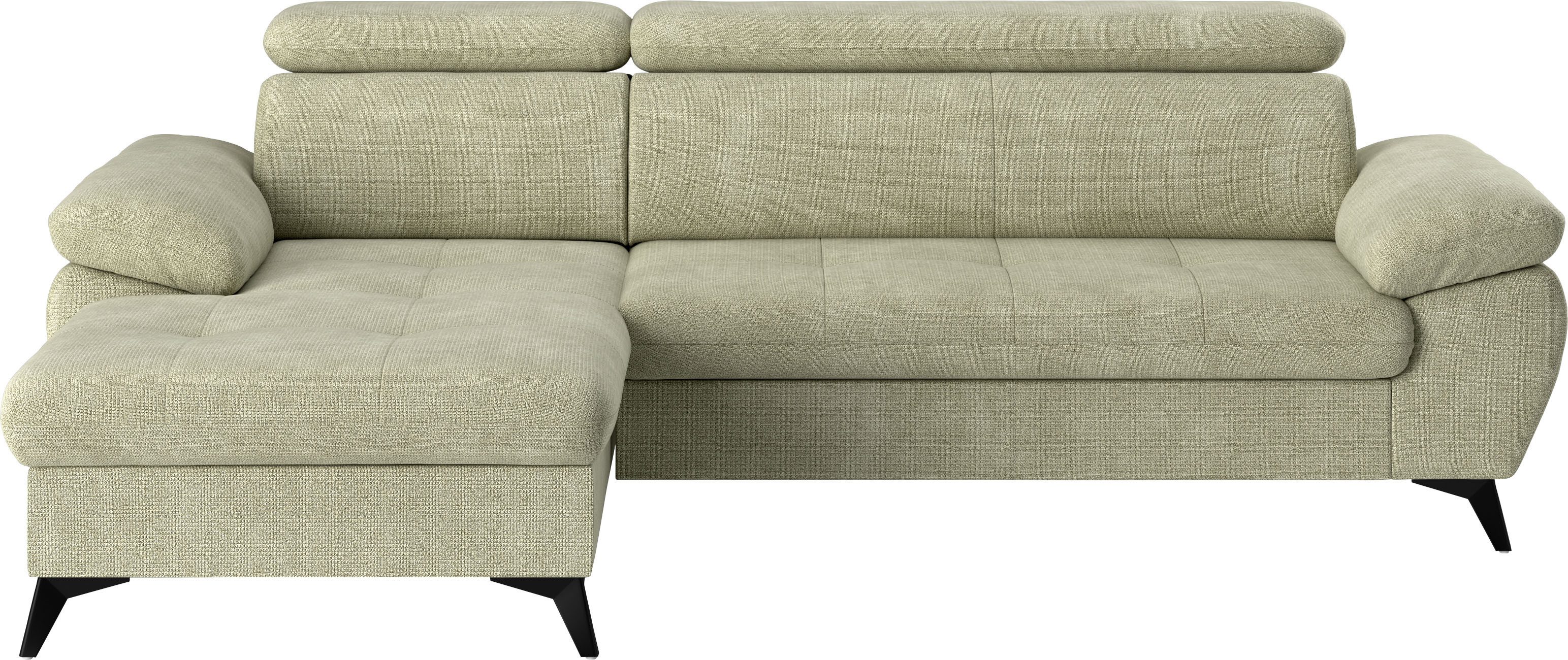 COTTA Ecksofa Hudson L-Form, mit Kopfteilverstellung, günstig online kaufen