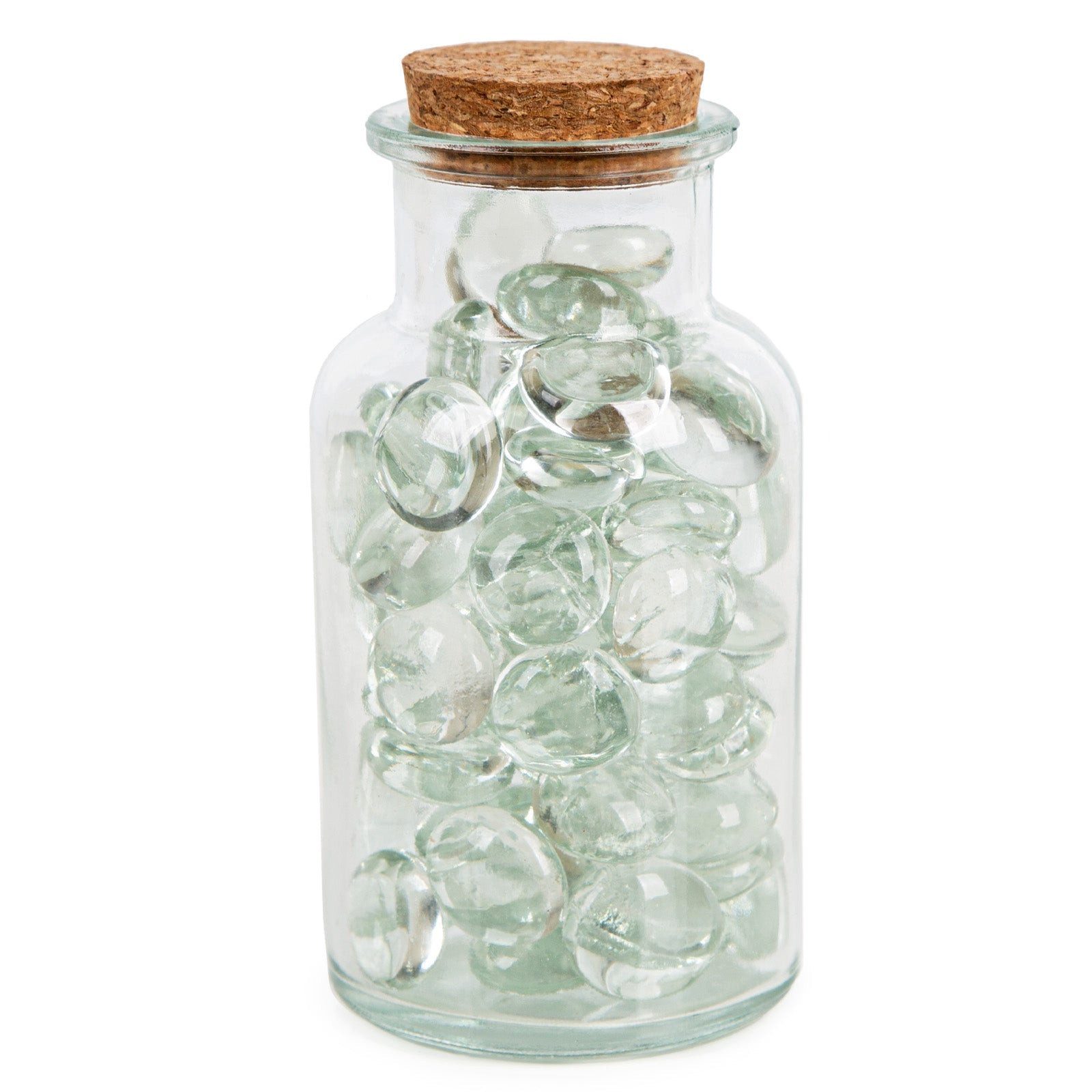 Logbuch-Verlag Dekofigur 400 g Dekosteine aus Glas Mini Steine zum Basteln Glasnuggets