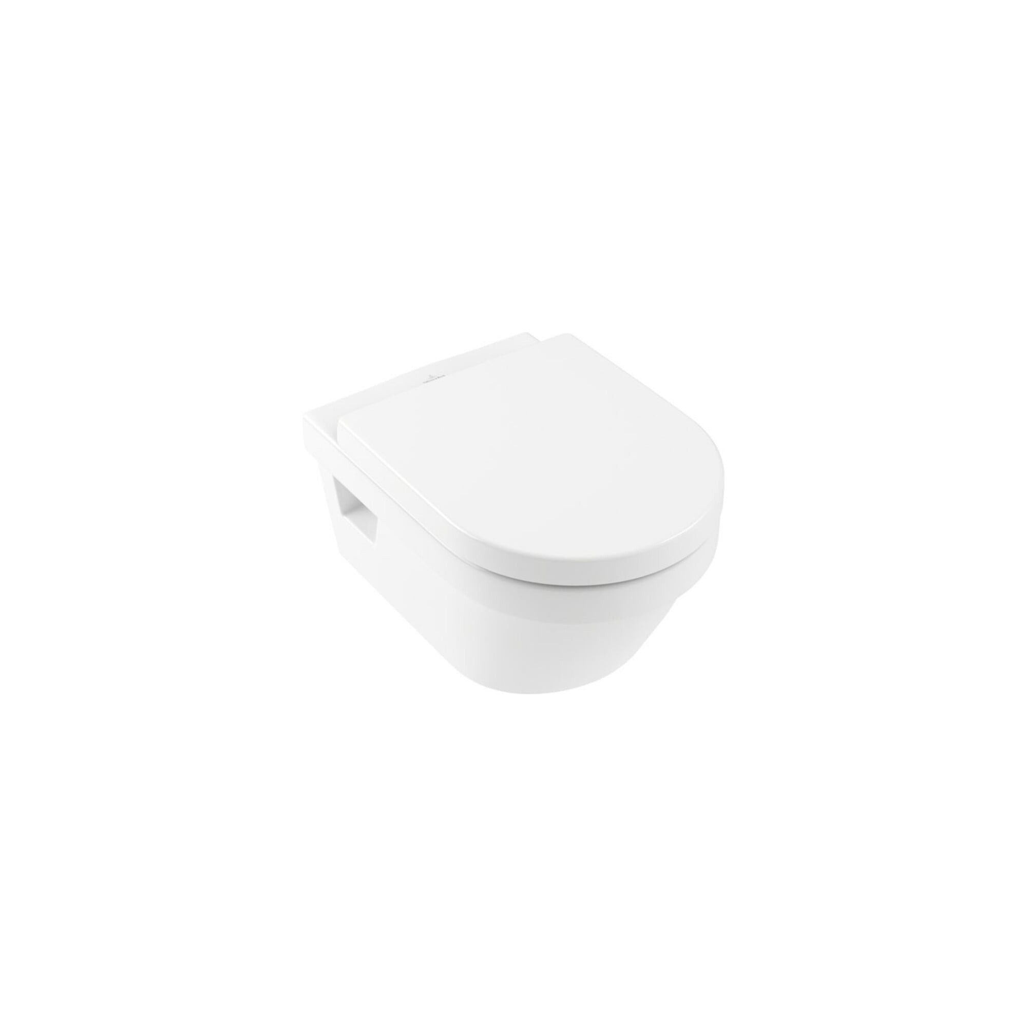 Villeroy & Boch Tiefspül-WC V&B Wand-WC, Tiefspüler Architectura 37x53cm, ov., randl., Abg. waag.