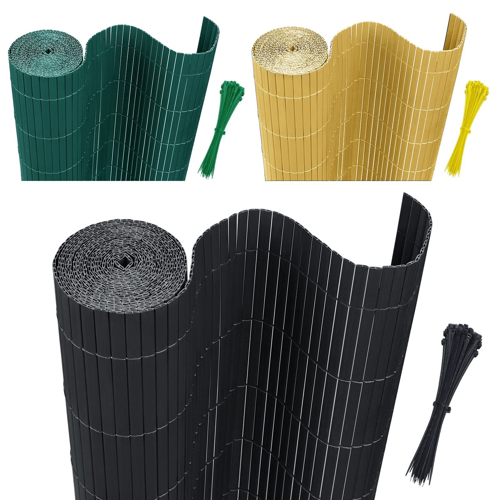 AUFUN Balkonsichtschutz Balkonsichtschutz PVC Sichtschutzmatte