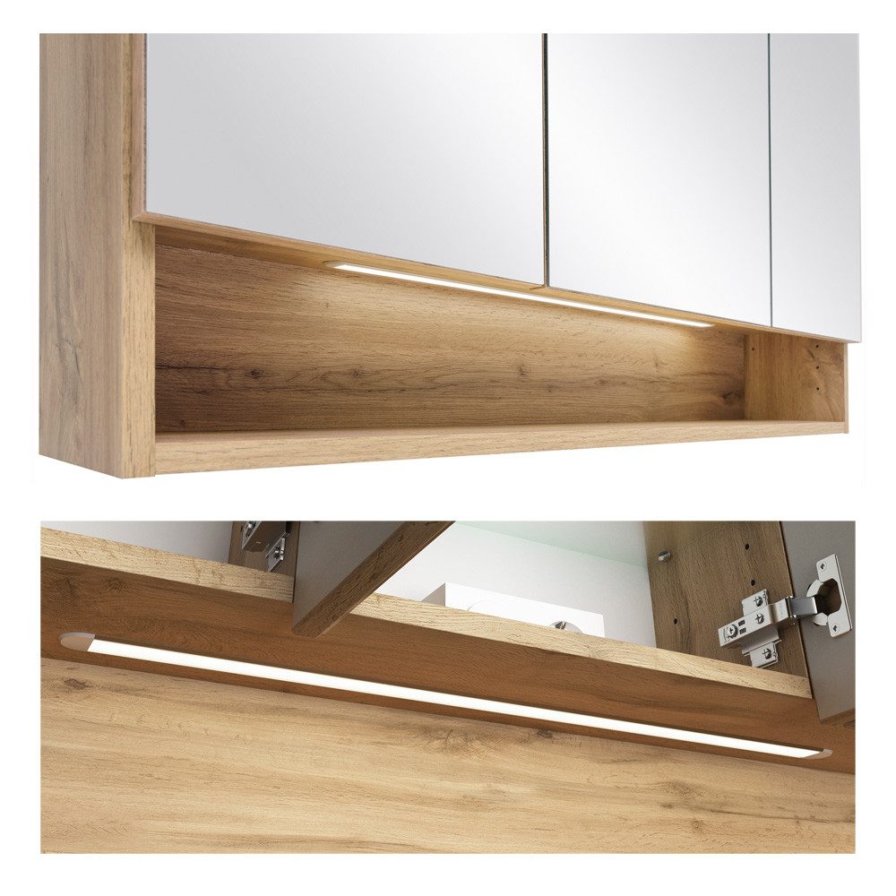 Lomadox Spiegelschrank KAHLA-03 120 cm in günstig online kaufen