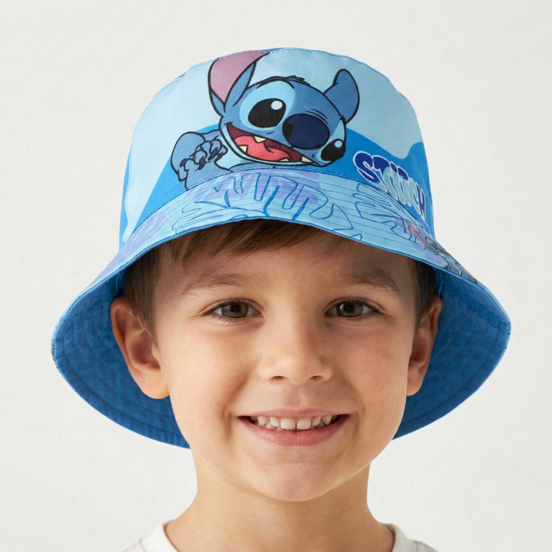 Disney Fischerhut Disney Stitch Kinder Jungen Fischermütze Fischerhut Sommerhut Gr. 54