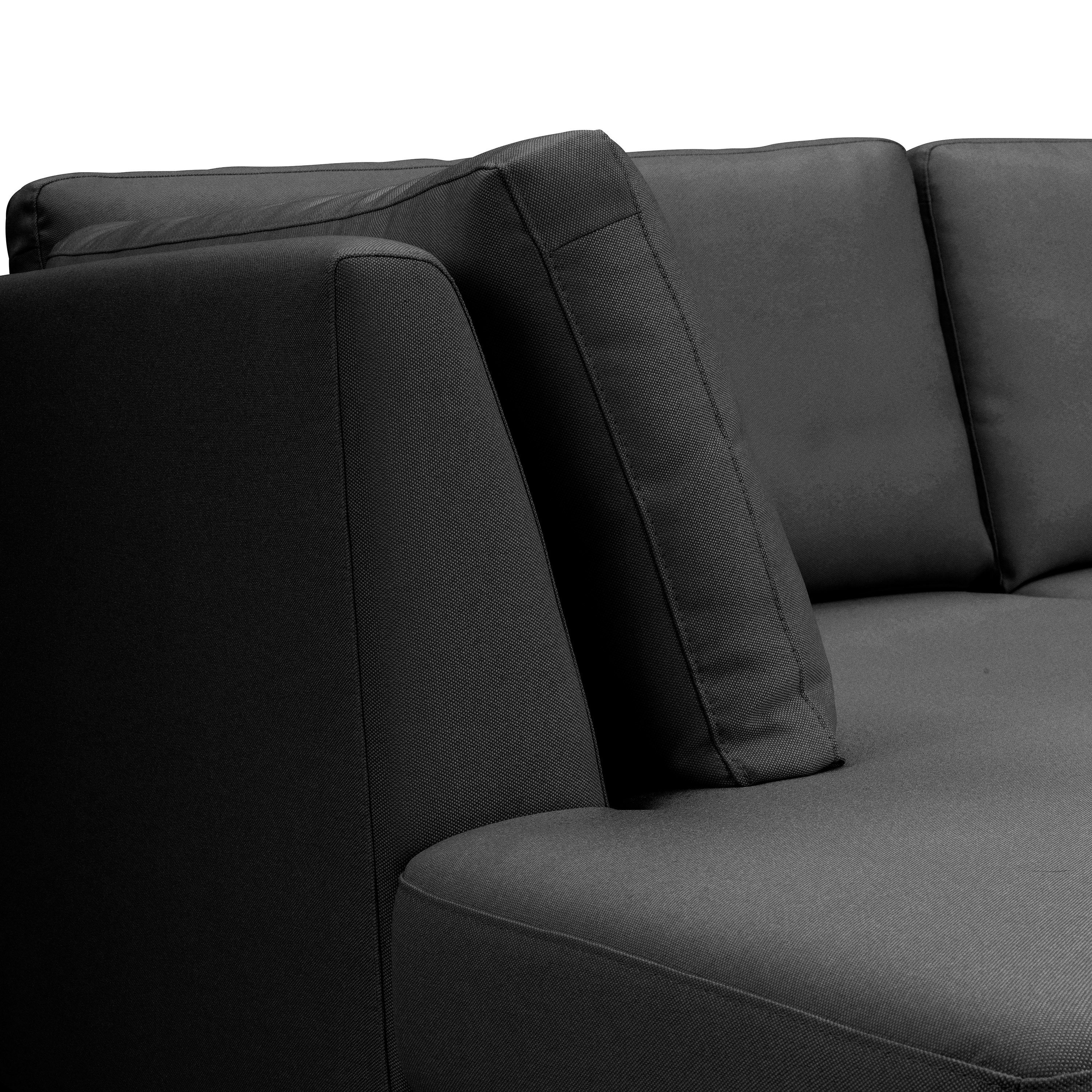 Sofa Flachgewebe im Ecksofa mit Max Stück, rechts 2-Sitzer Design Ecksofa skandinavischen Sofa graphit, Larsen 1 links Winzer®