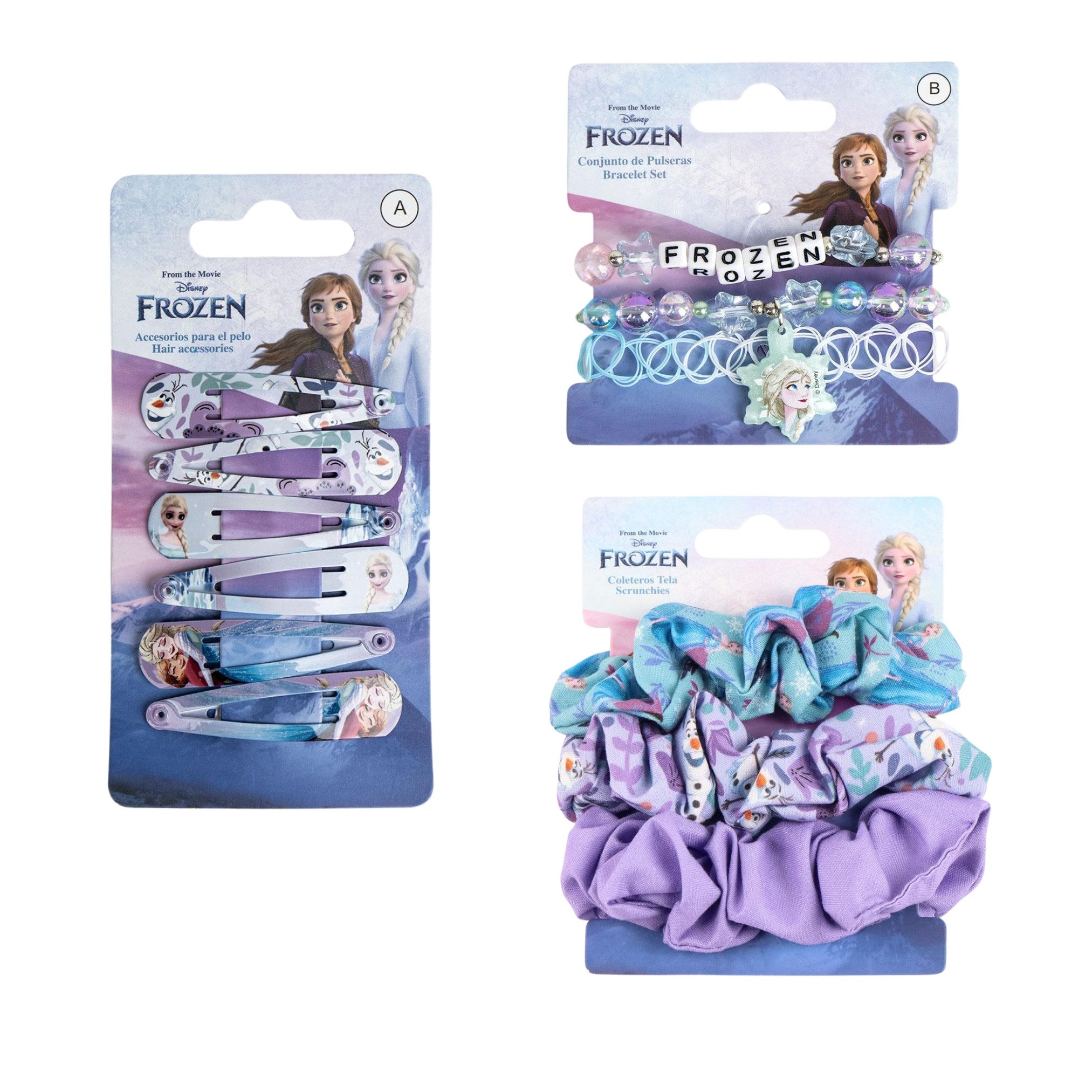 Frozen Diadem Disney Frozen Haarzubehör Set mit Kette, 12-teilig (Eiskönigin)