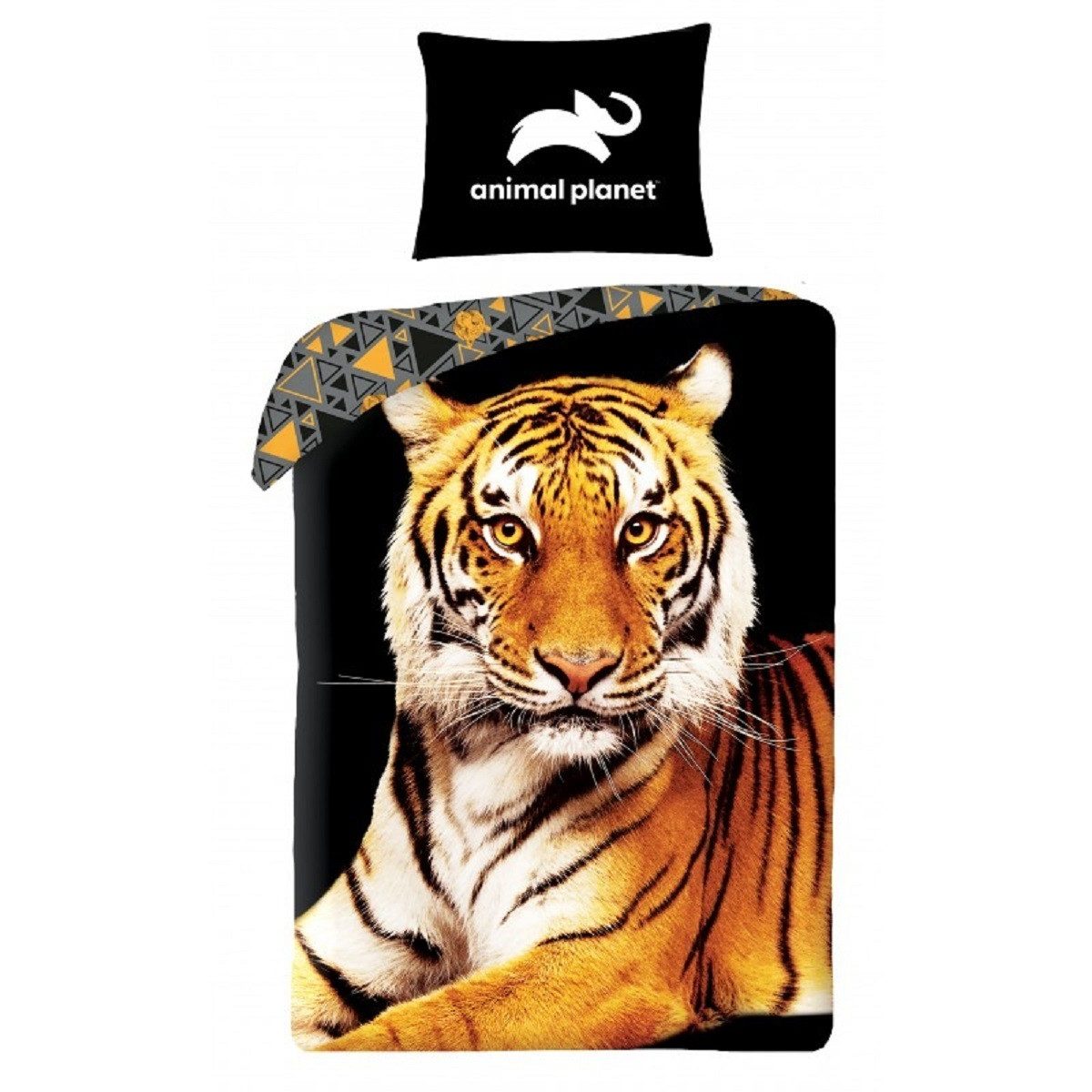 Animal Planet Bettwäsche Set Baumwolle Bettdeckenbezug 140 × 200 cm mit 70 × 90 cm Kissenbezug, 2 teilig