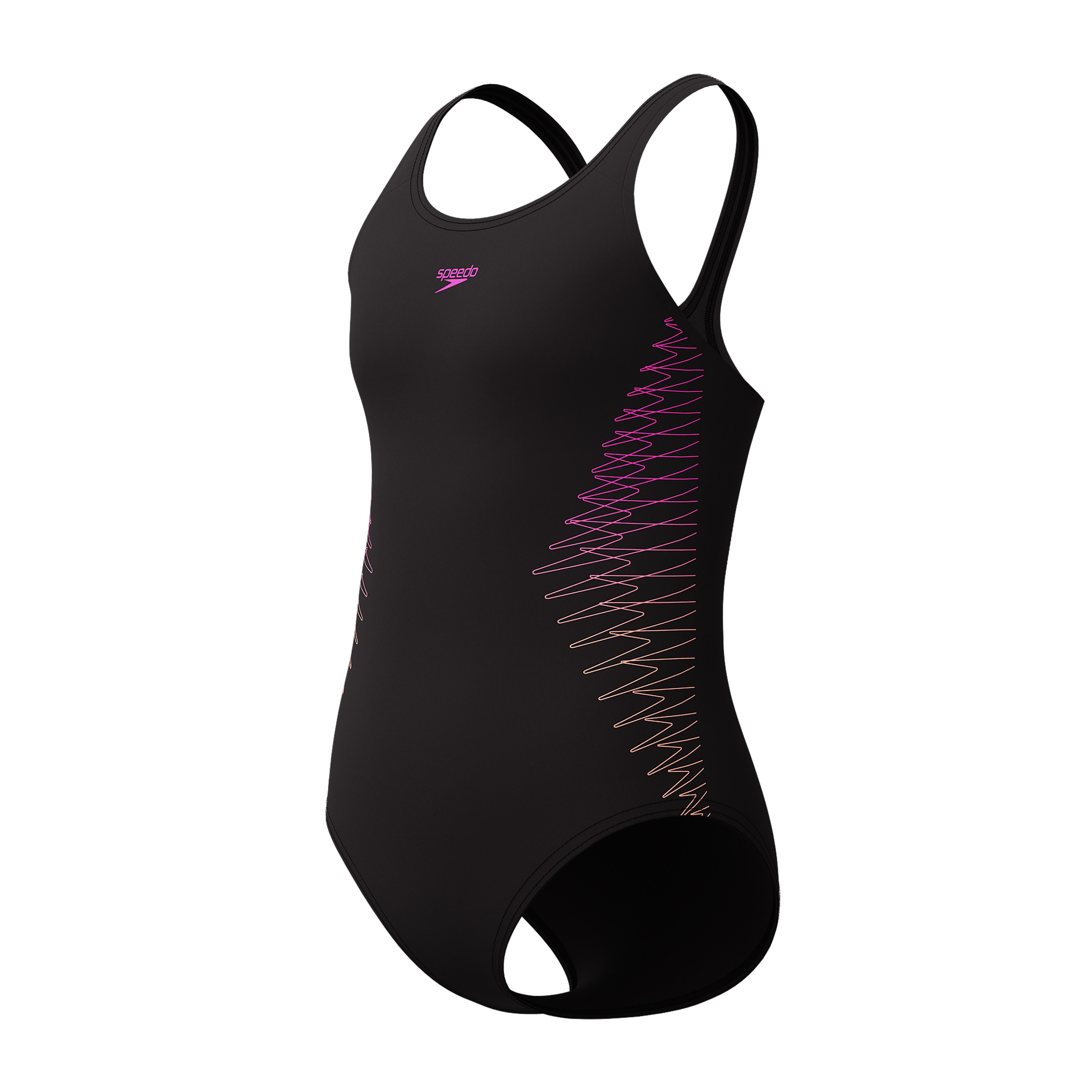 Speedo Badeanzug Placement Muscleback sportliche Ausrichtung, chlorbeständiges Material, schnell trocknend