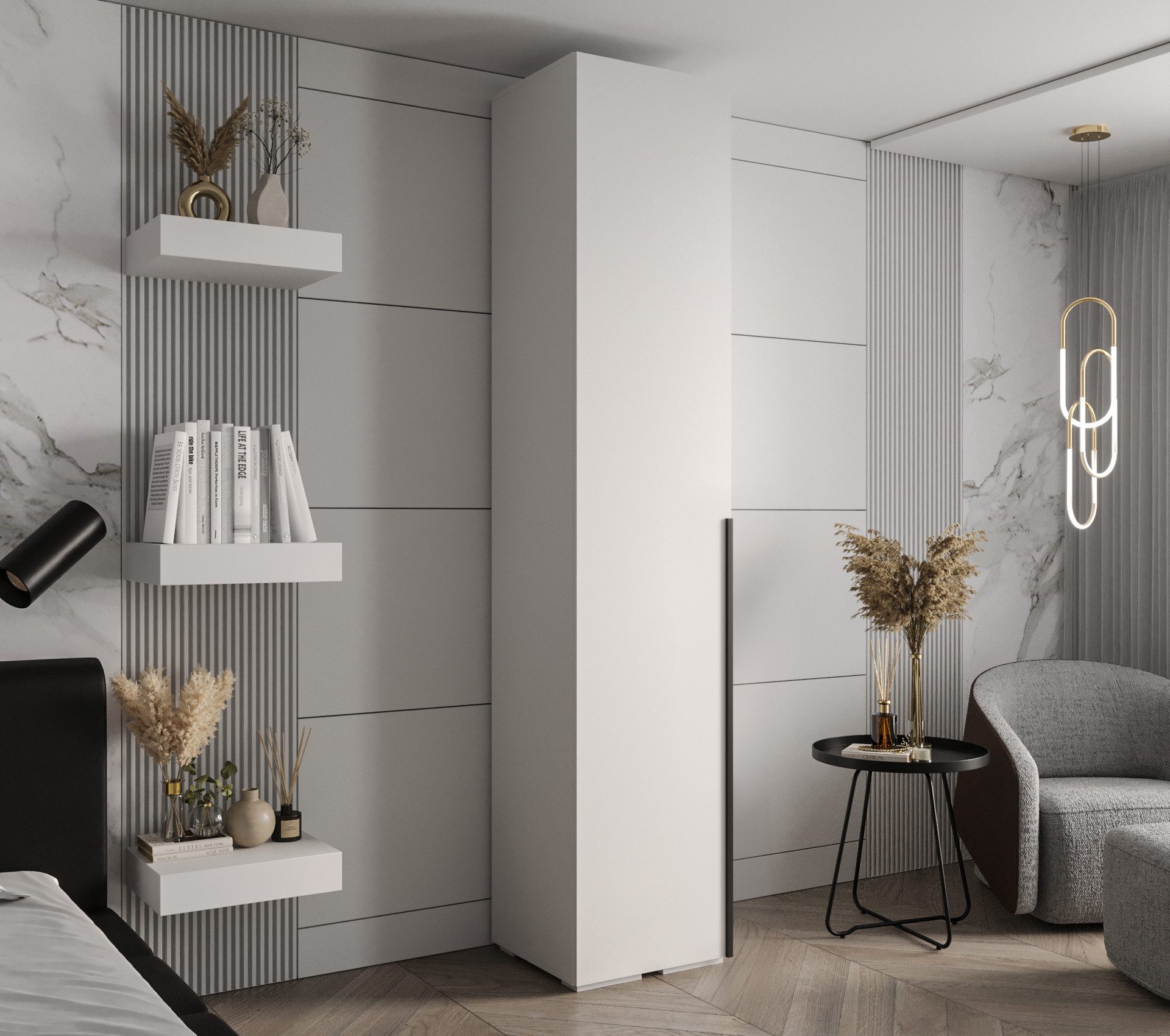 ABIKS MÖBEL Drehtürenschrank INOVA 1 Schlafzimmerschrank mit Kleiderstange günstig online kaufen