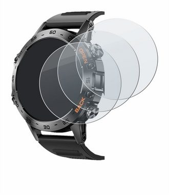 BROTECT flexible Panzerglasfolie für Lemfo Smartwatch 1.39", Displayschutzglas, 3 Stück, Schutzglas Glasfolie matt entspiegelt Anti-Reflex