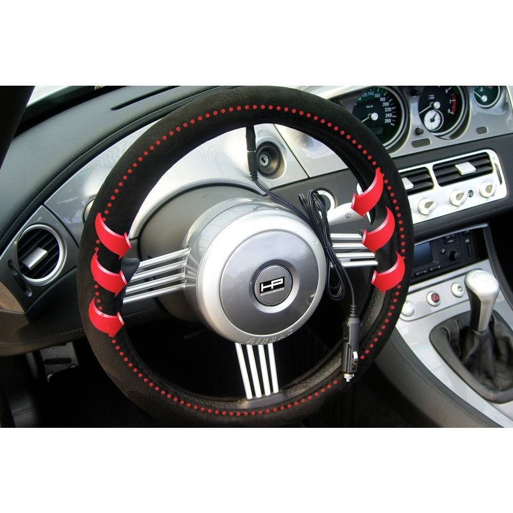 HP-AUTO ACCESSORIES Steering Wheel Cover Heated Steering Wheel Cover 12V 19720