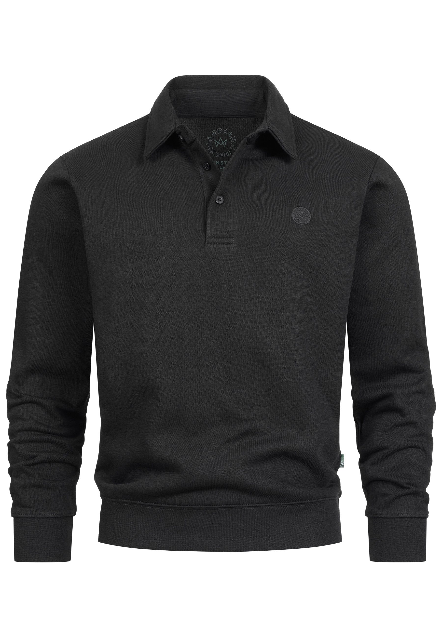Kronstadt Sweater Herren KSLars Polosweater Sweatshirt Herrenpulli (Sweatshirt) Polo-Sweatshirt mit sportivem Twist