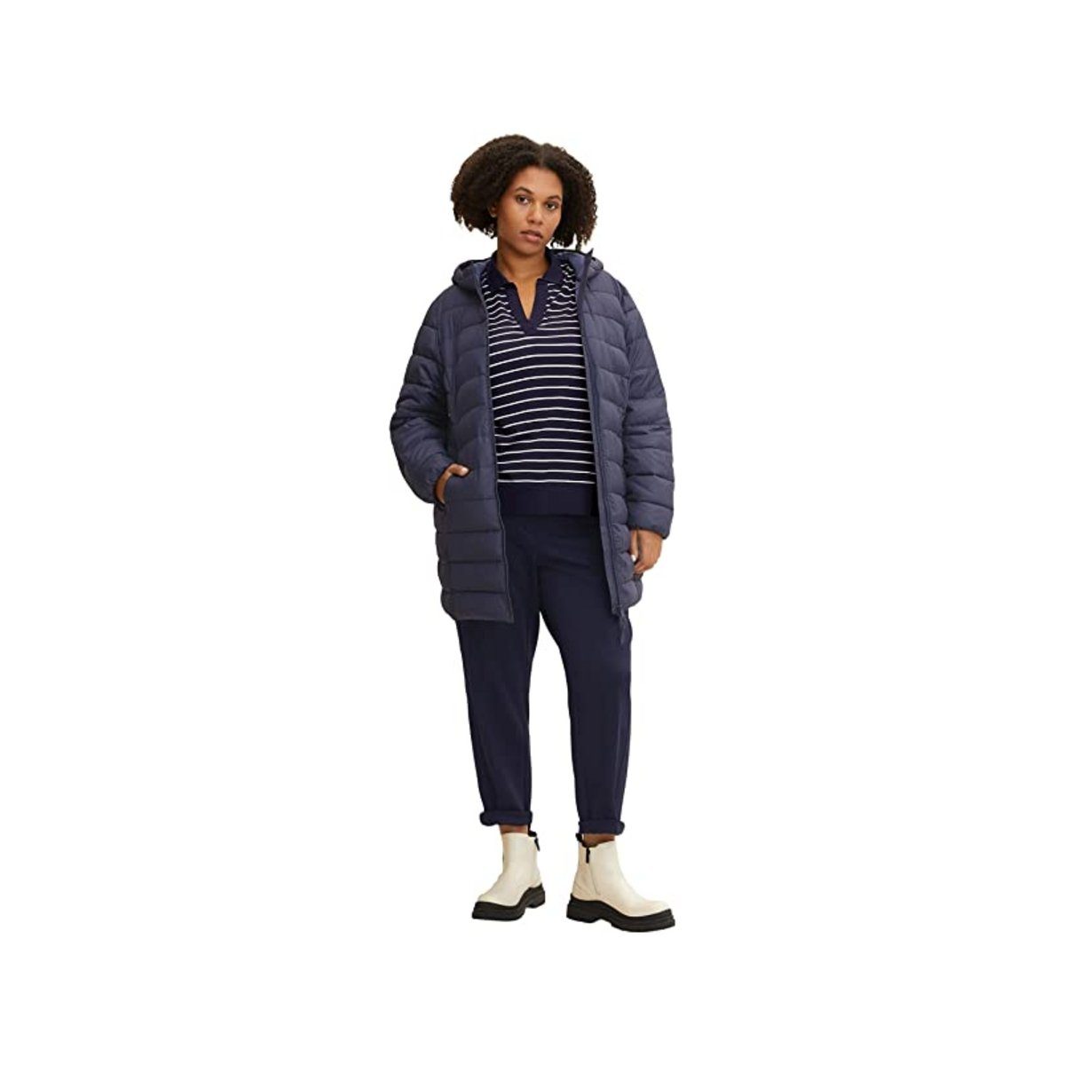 TOM TAILOR Wollmantel Mantel für Herren in marineblau (1-tlg)