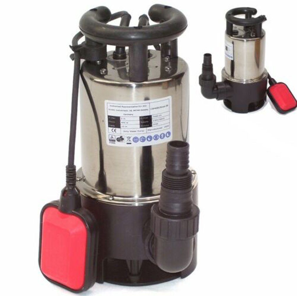 Apex Tauchpumpe Edelstahl Schmutzwasser Tauchpumpe 400W Schmutzwasserpumpe