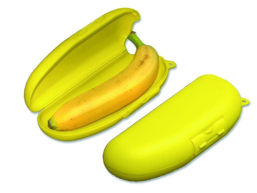 in Lunchbox, Klickbox Gelb, Kunststoff, (1-tlg), in homiez Kunststoff Bananenform B-BOX aus
