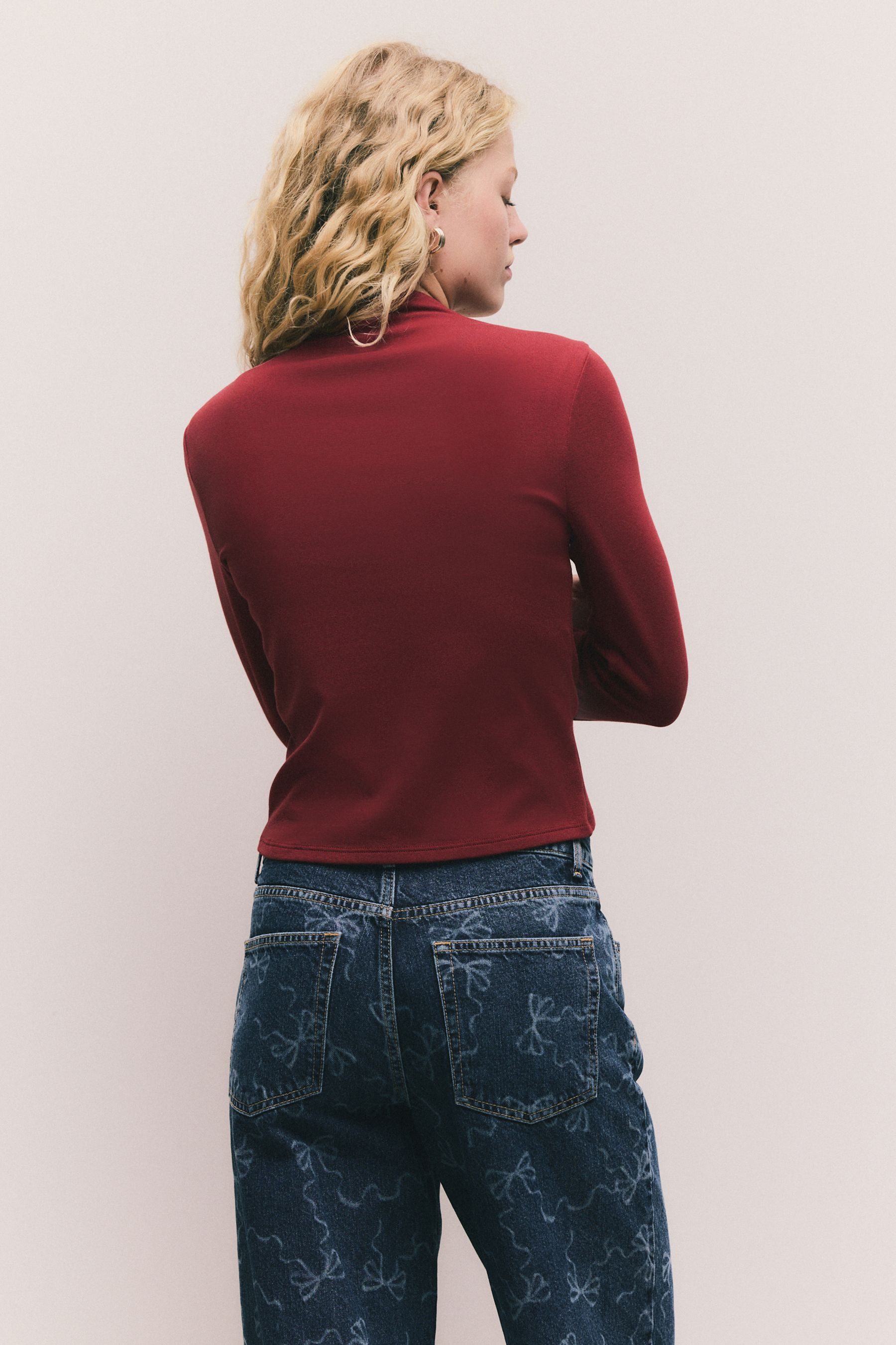 Next Langarmshirt Langärmeliges Oberteil mit Mock-Neck (1-tlg) günstig online kaufen