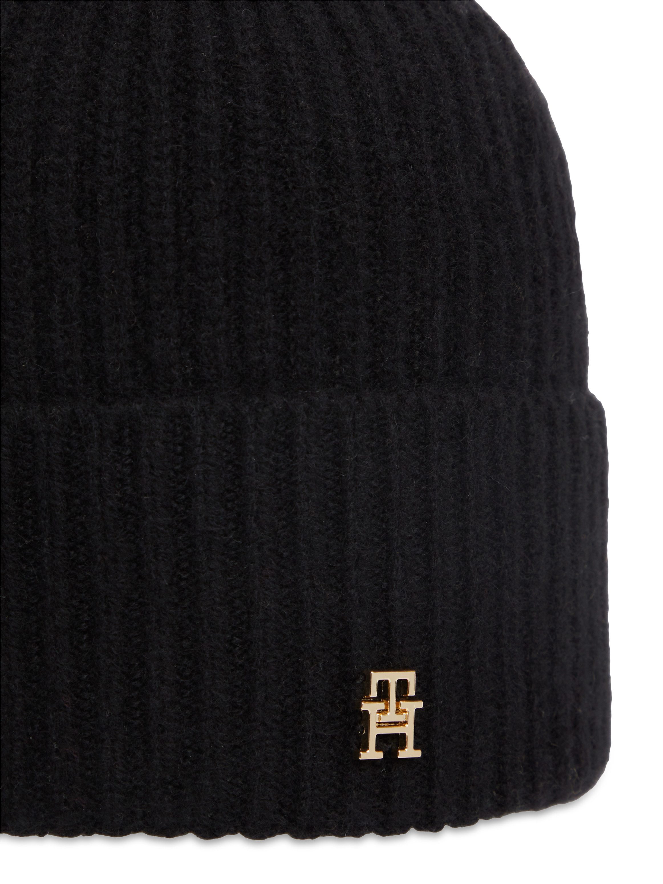 Tommy Hilfiger Beanie CASHMERE BEANIE Regular fit mit Markenlogoemblem