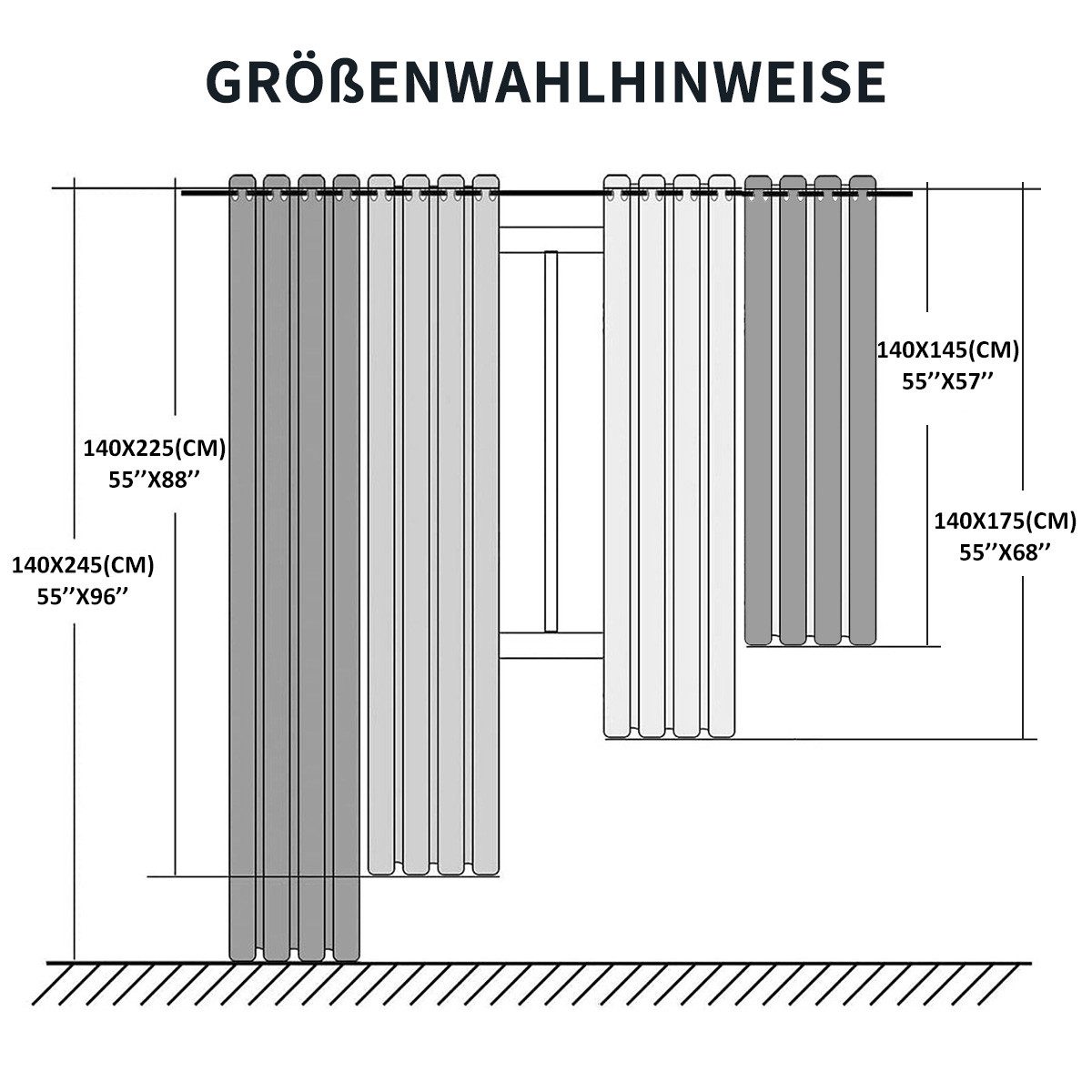 Simloveve Verdunkelungsvorhang 2er-Set Gardinen Blickdichte Thermo günstig online kaufen