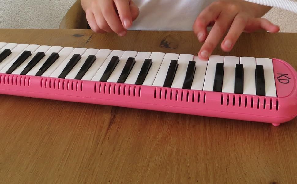 keepdrum Melodica keepdrum Melodica Pink 37 Tasten mit Tasche – Bild 3 von 5