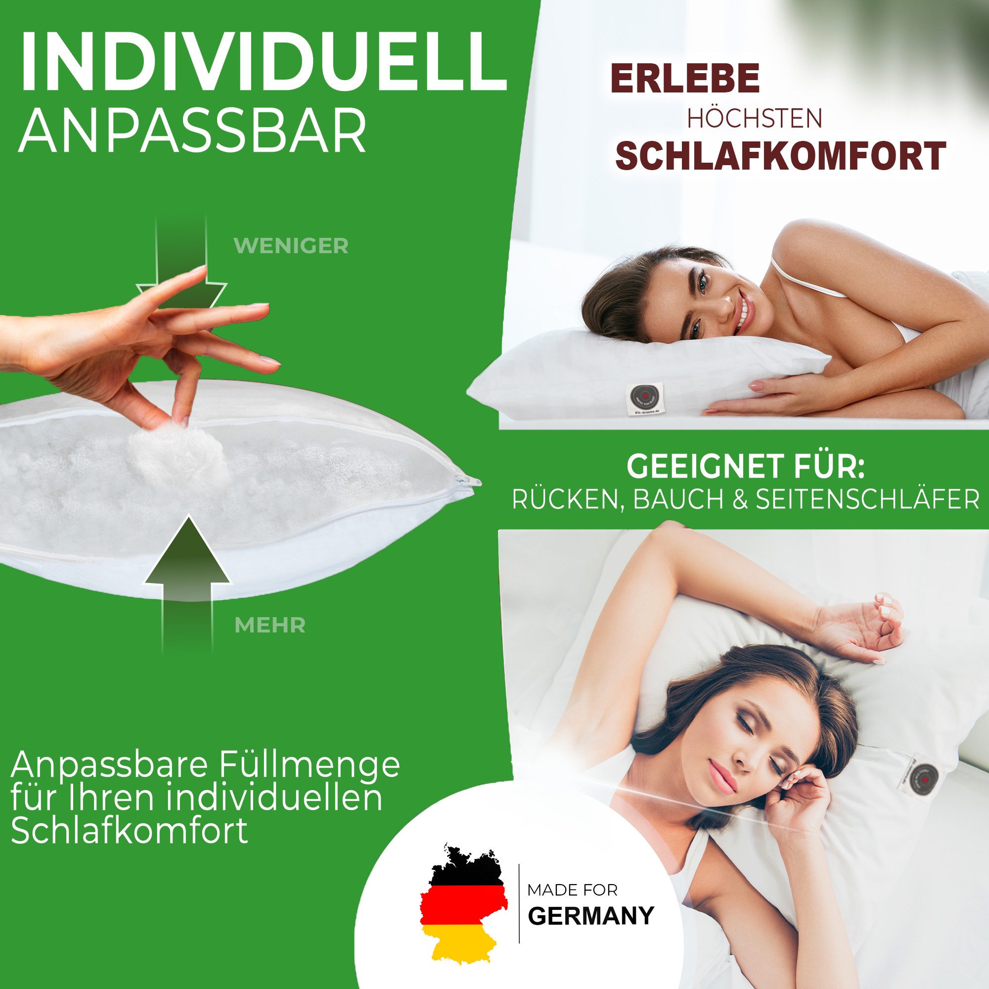 FIT DREAMS PRESS FOR SLEEP Kopfkissen günstig online kaufen