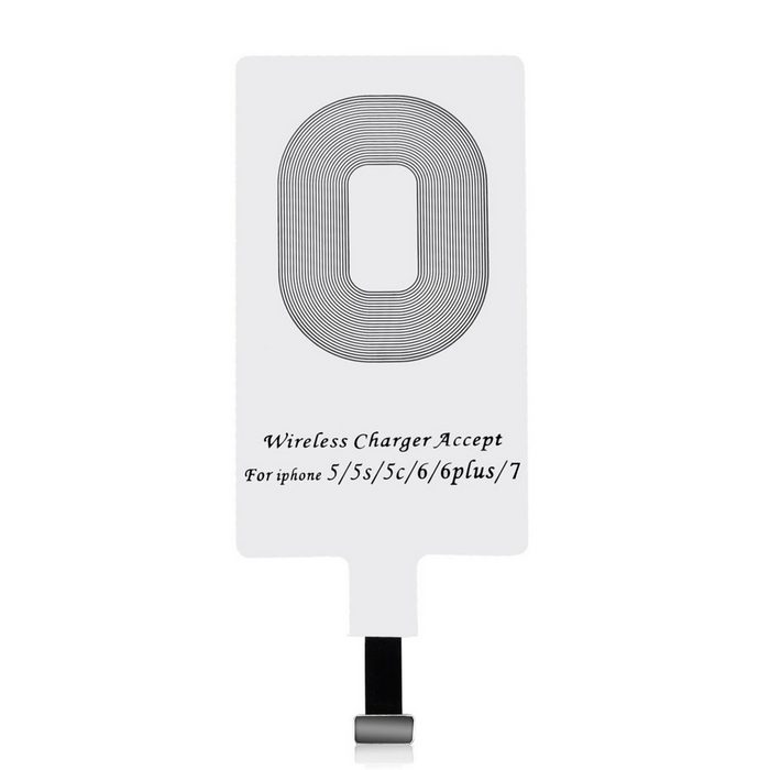 Choetech Microfaser Qi Wireless Charger Ladeadapter Receiver Qi Empfänger iPhone Stecker kompatibel iPhone Wireless Charger