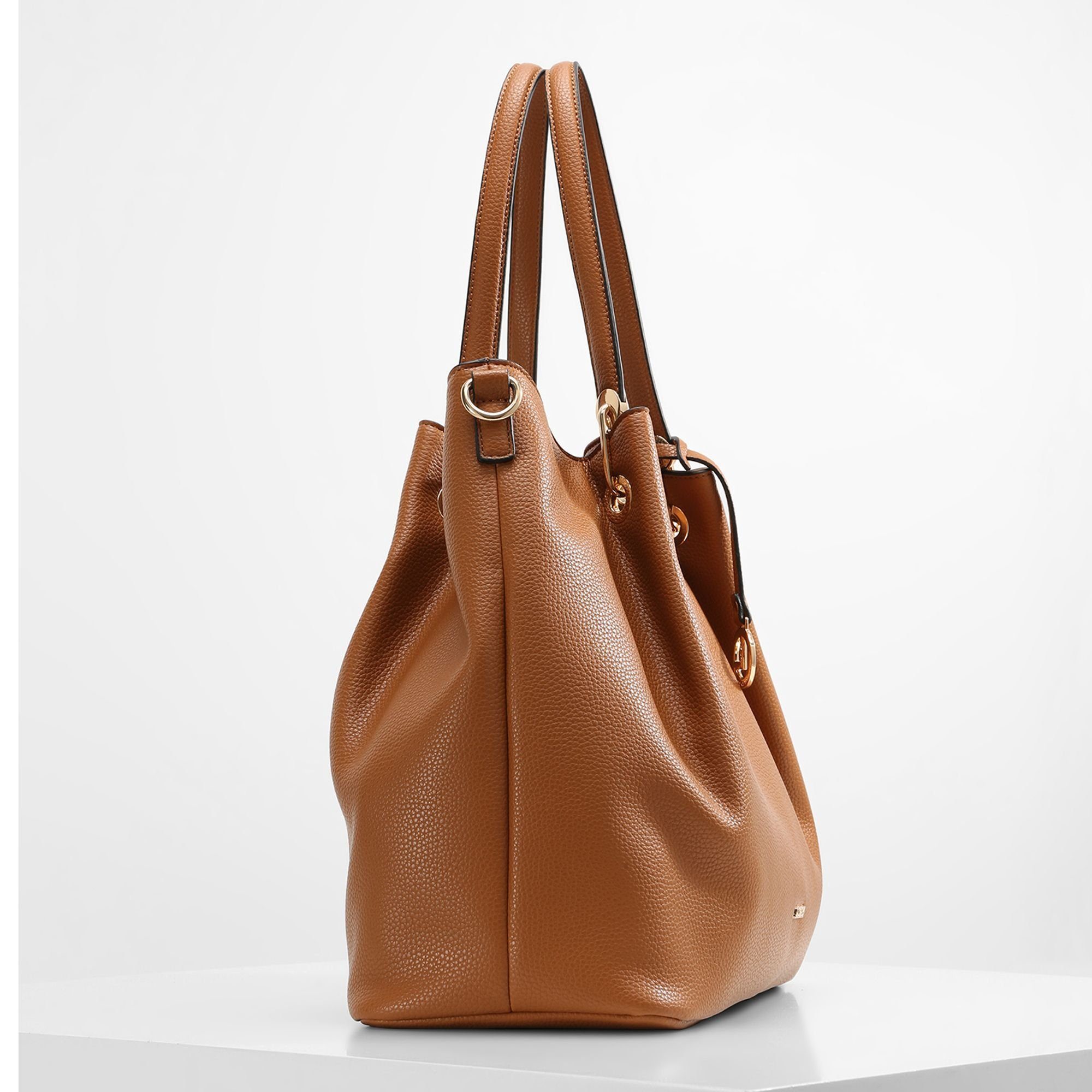 L. CREDI Schultertasche Ebony, Kunstleder