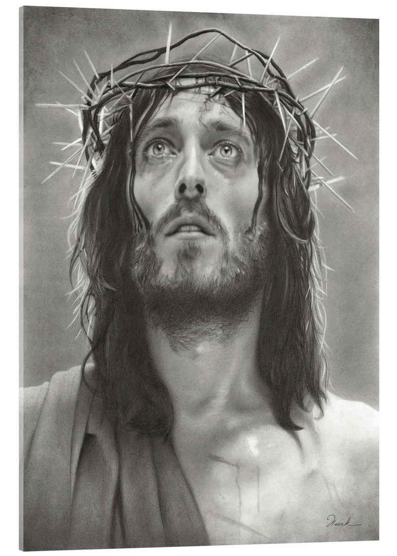 Posterlounge Acrylglasbild Henrik Moses, Jesus von Nazareth, Illustration