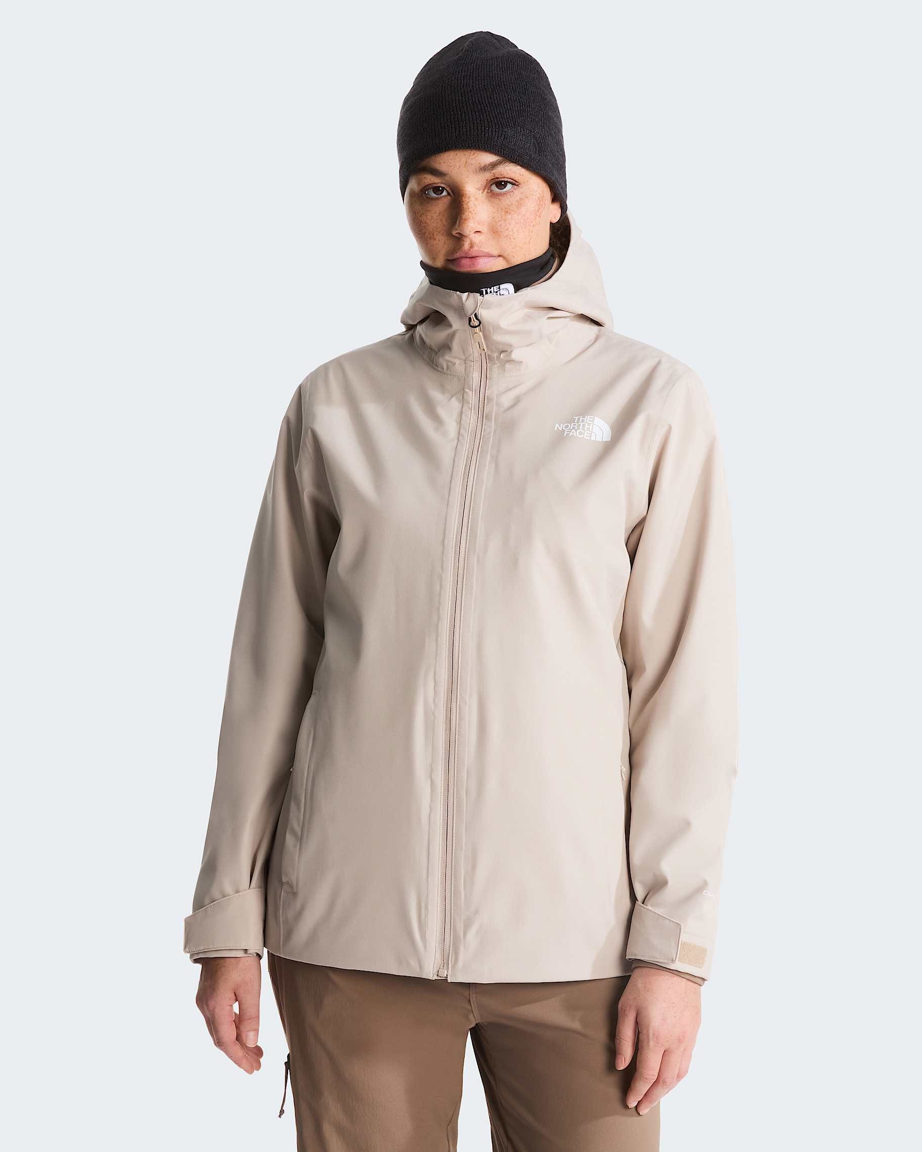 The North Face Doppeljacke W QUEST MONO TRICLIMATE Timeless Taupe/Garnet