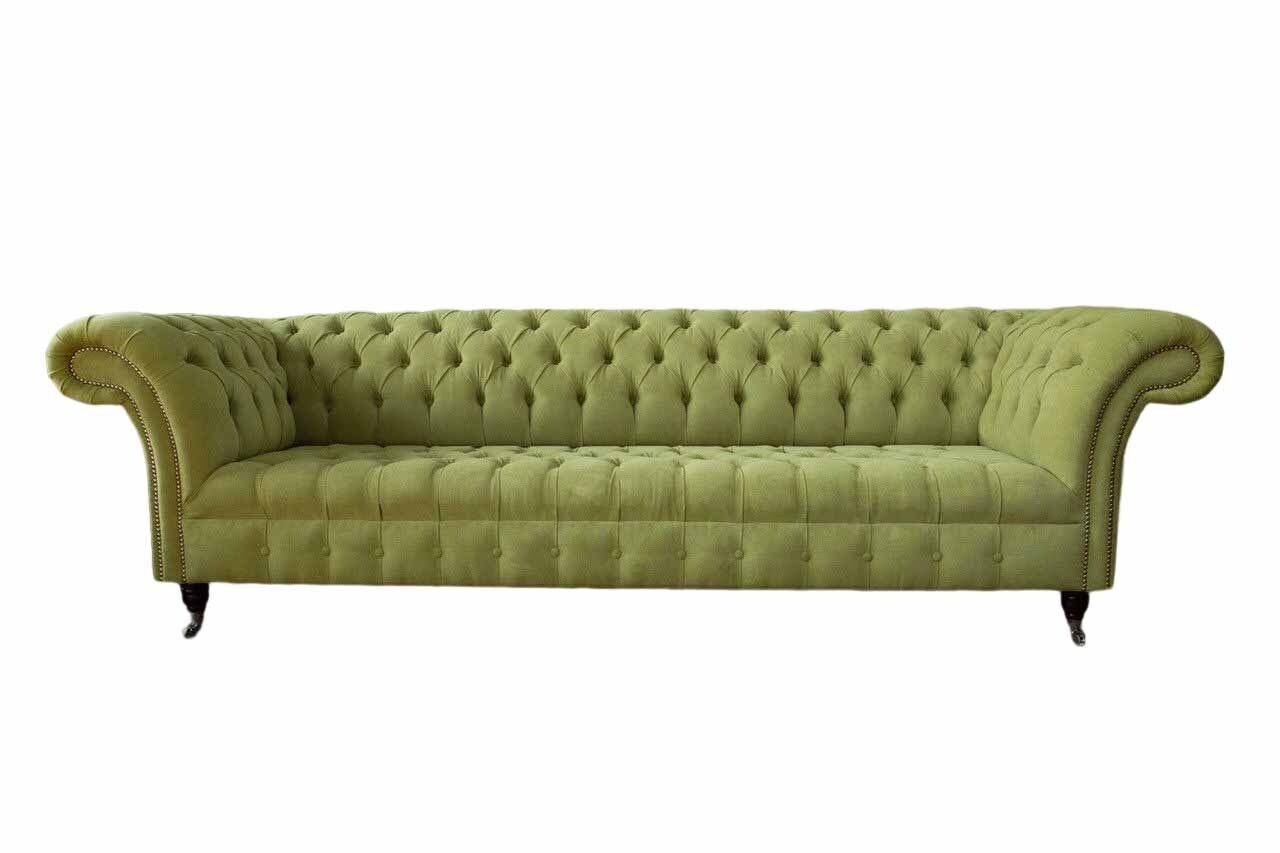 JVmoebel Sofa Chesterfield Grün Couch Sofa Polster 4 Sitzer Couchen Sitz Sofas Neu, 1 Teile, Made In Europe