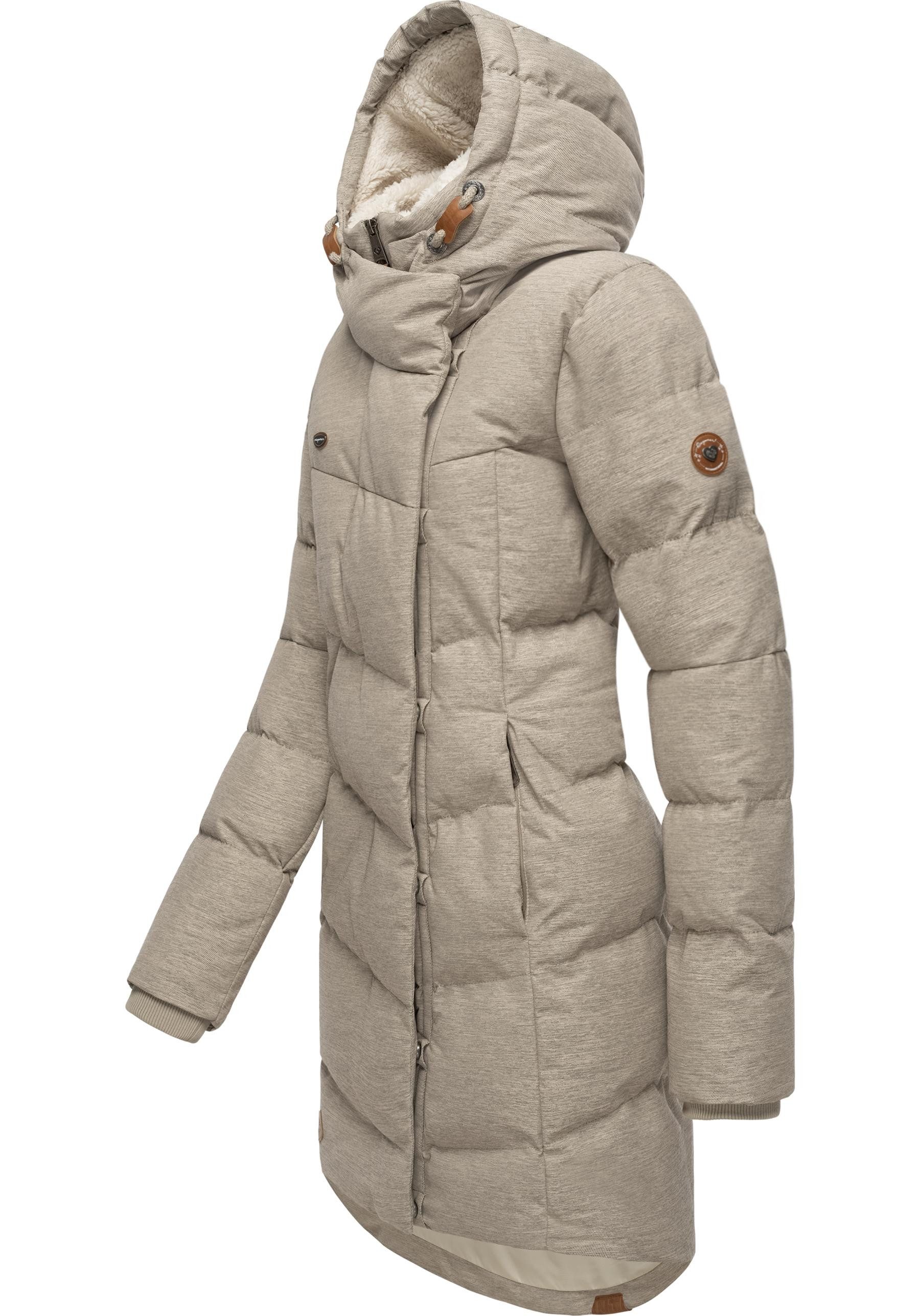 Ragwear Wintermantel Pavla stylischer Winterparka mit Teddyfutter und Kapuze – Bild 2 von 5
