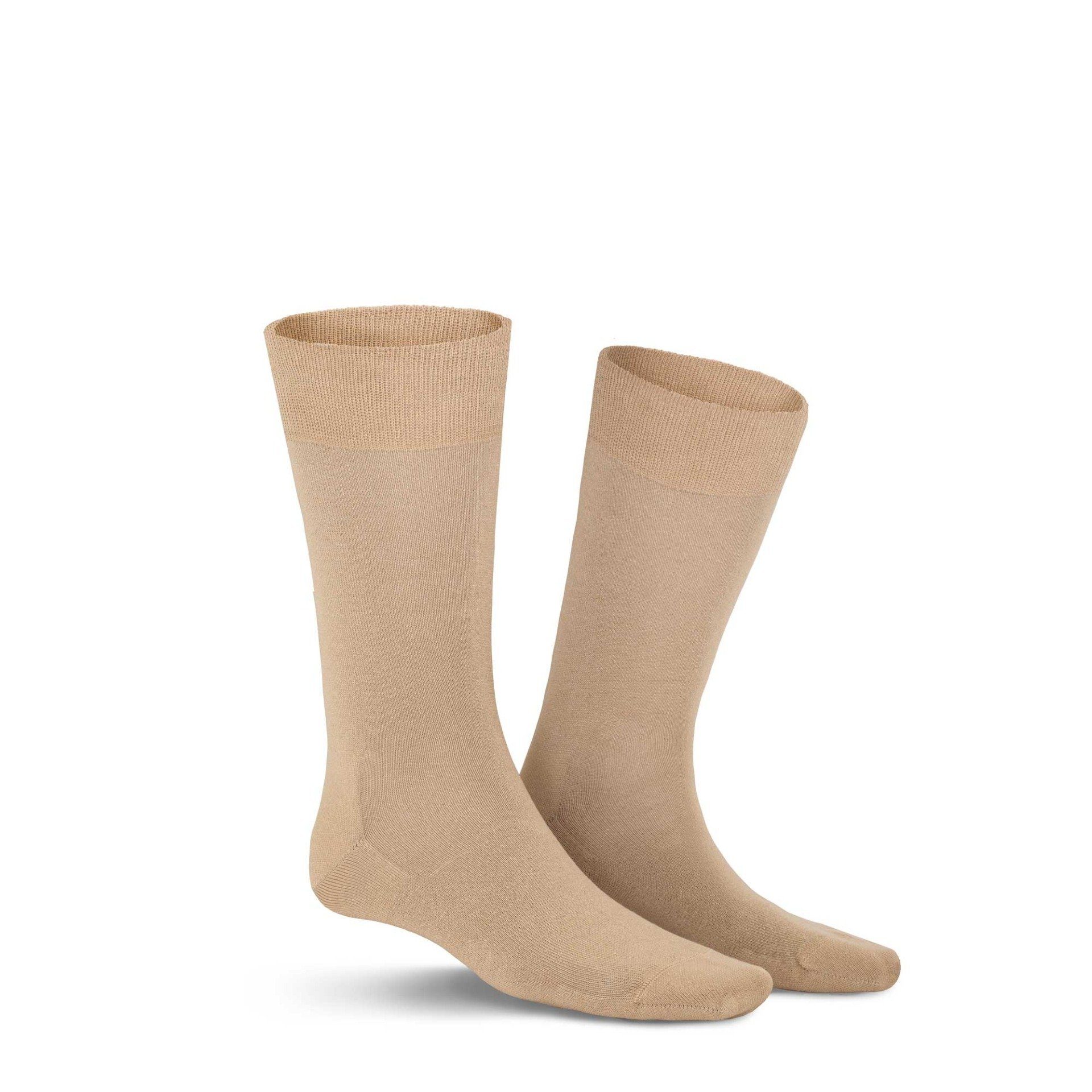 KUNERT Basicsocken LONGLIFE (1-Paar) Herren Socken mit langer Lebensdauer und hoher Farbbrillanz Beige 8330