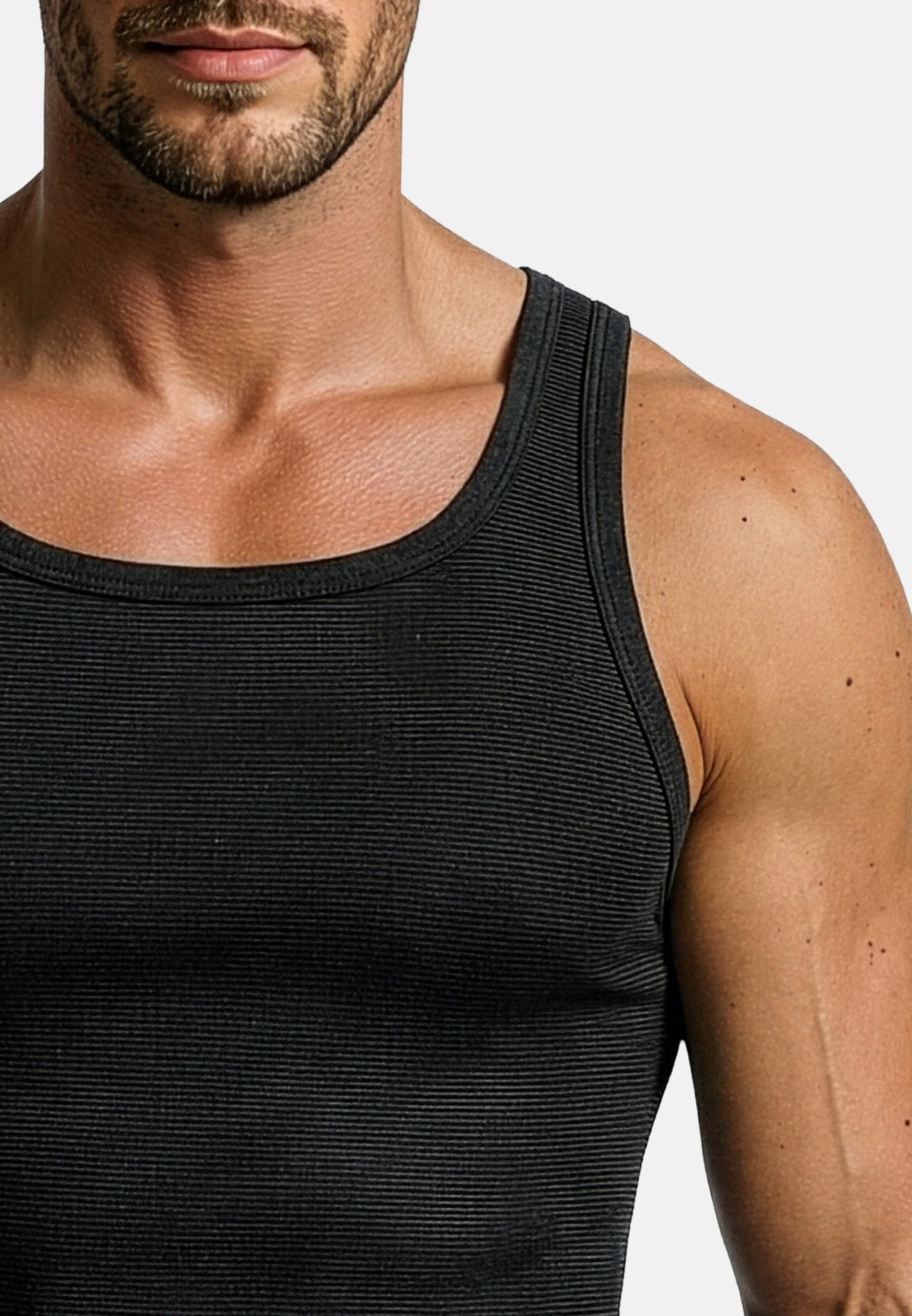 ESGE - Die Wäsche-Macher Unterhemd 5er Pack - Feinripp Jeans (Spar-Set, 5-St) Unterhemd / Tanktop - Baumwolle - Strapazierfähig