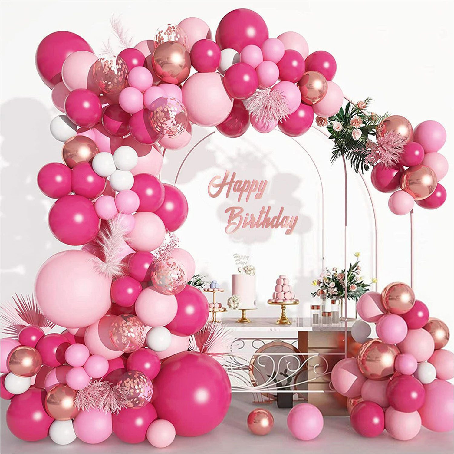 Refttenw Dekofigur Bunt Geburtstagsparty Partyzubehör Deko Set für Hochzeit günstig online kaufen