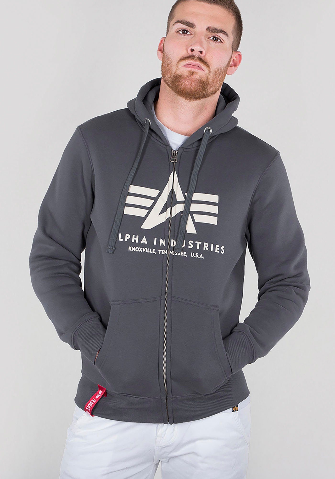 Alpha Industries Kapuzensweatjacke "BASIC ZIP HOODY" günstig online kaufen